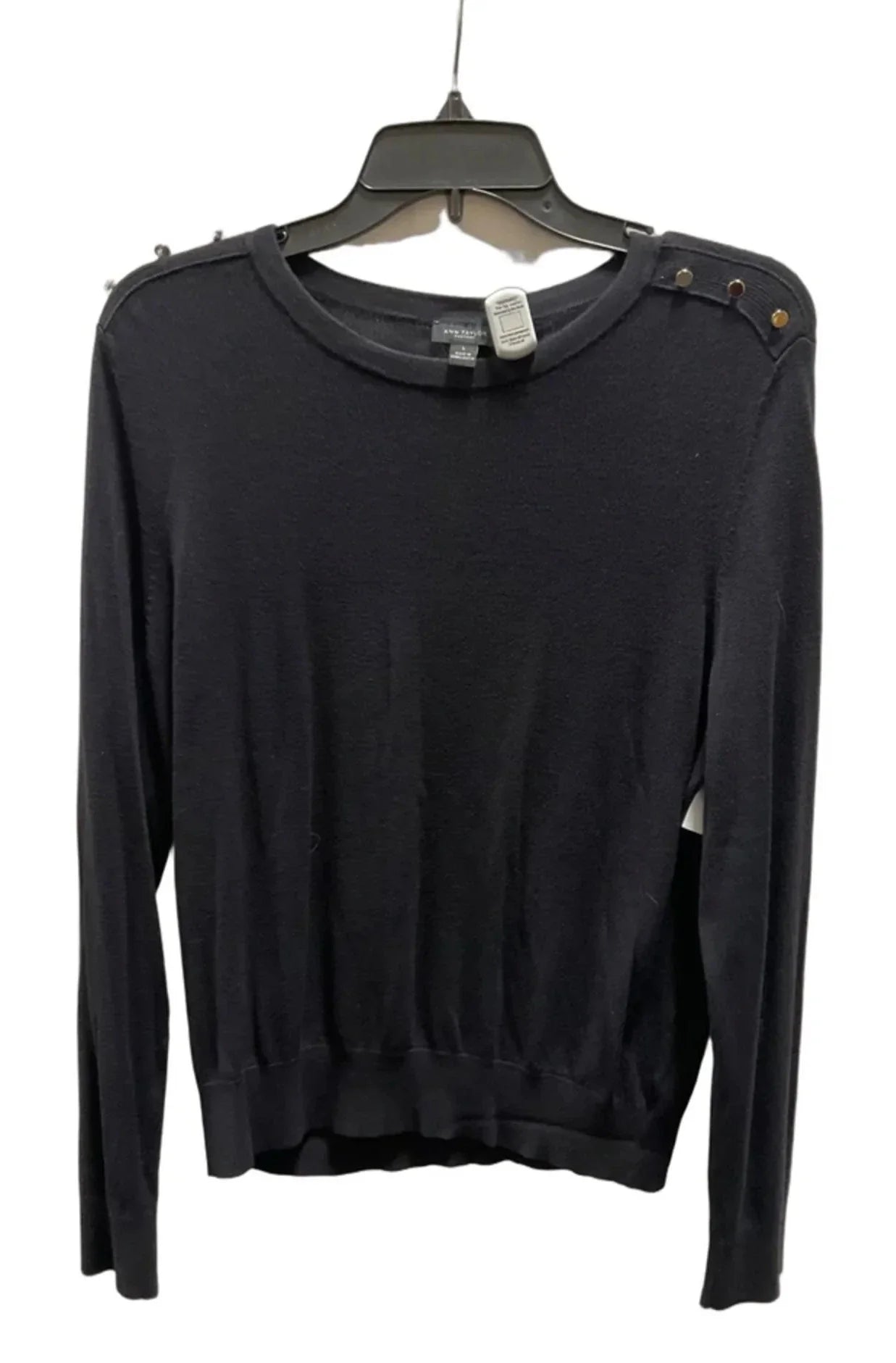 Top Long Sleeve By Ann Taylor In Blue, Size: L