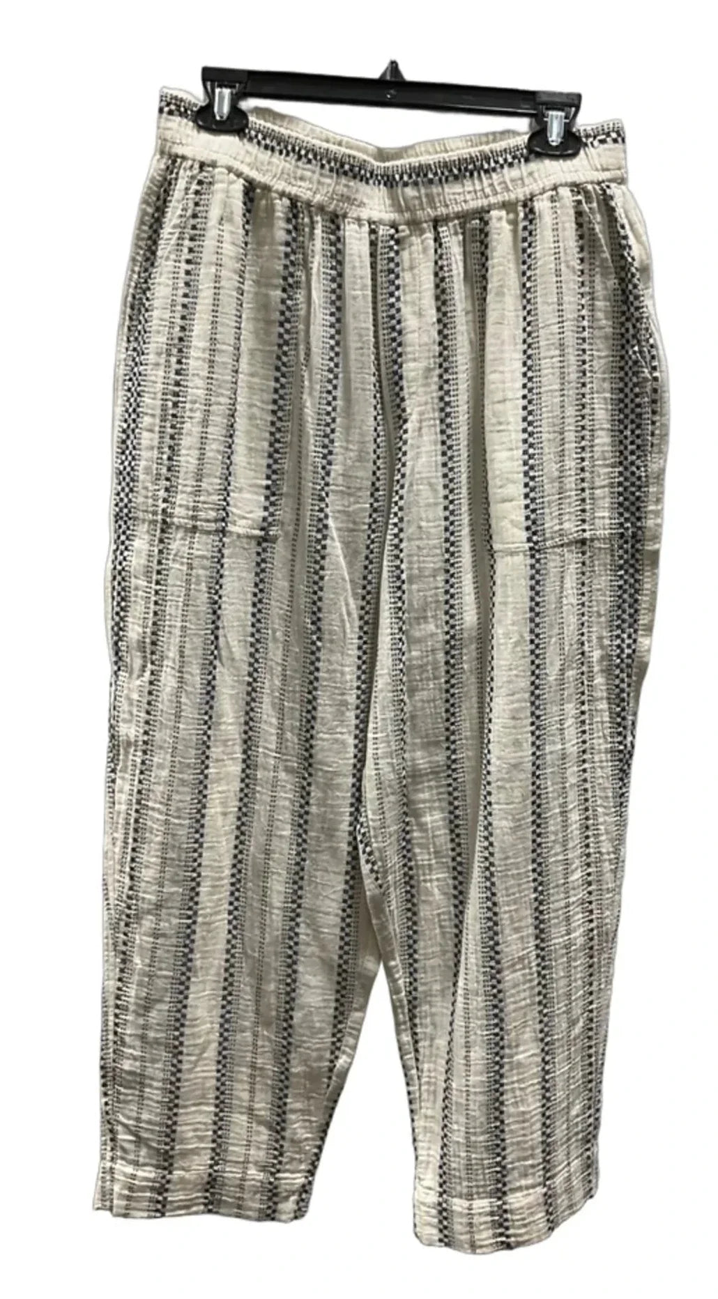 Pants Lounge By Madewell In Cream & Grey, Size: M