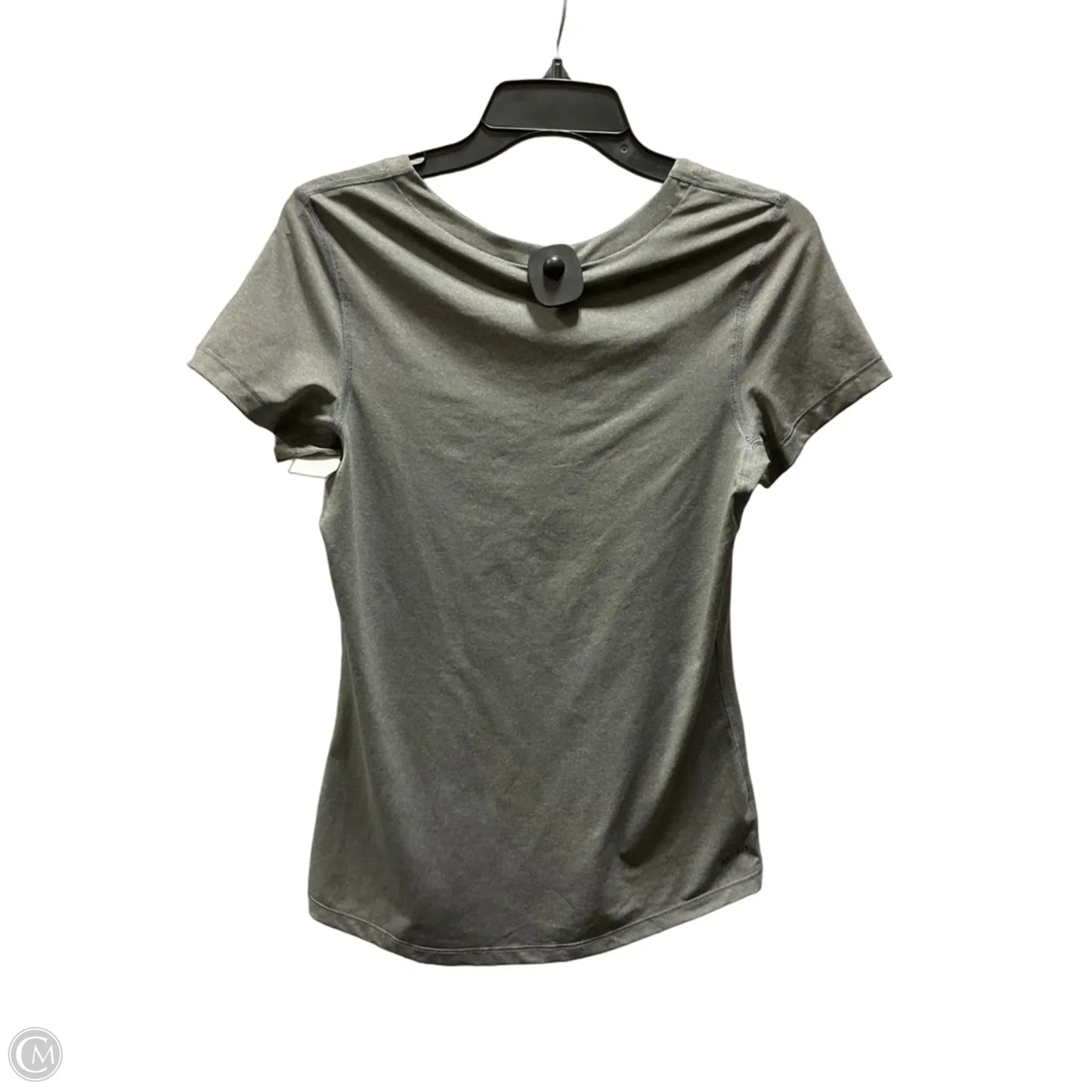 Athletic Top Short Sleeve By Nike In Grey, Size: L