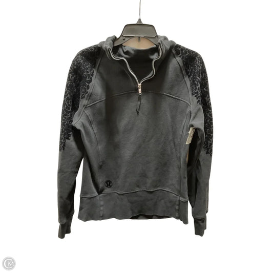 Athletic Jacket By Lululemon In Black, Size: 10
