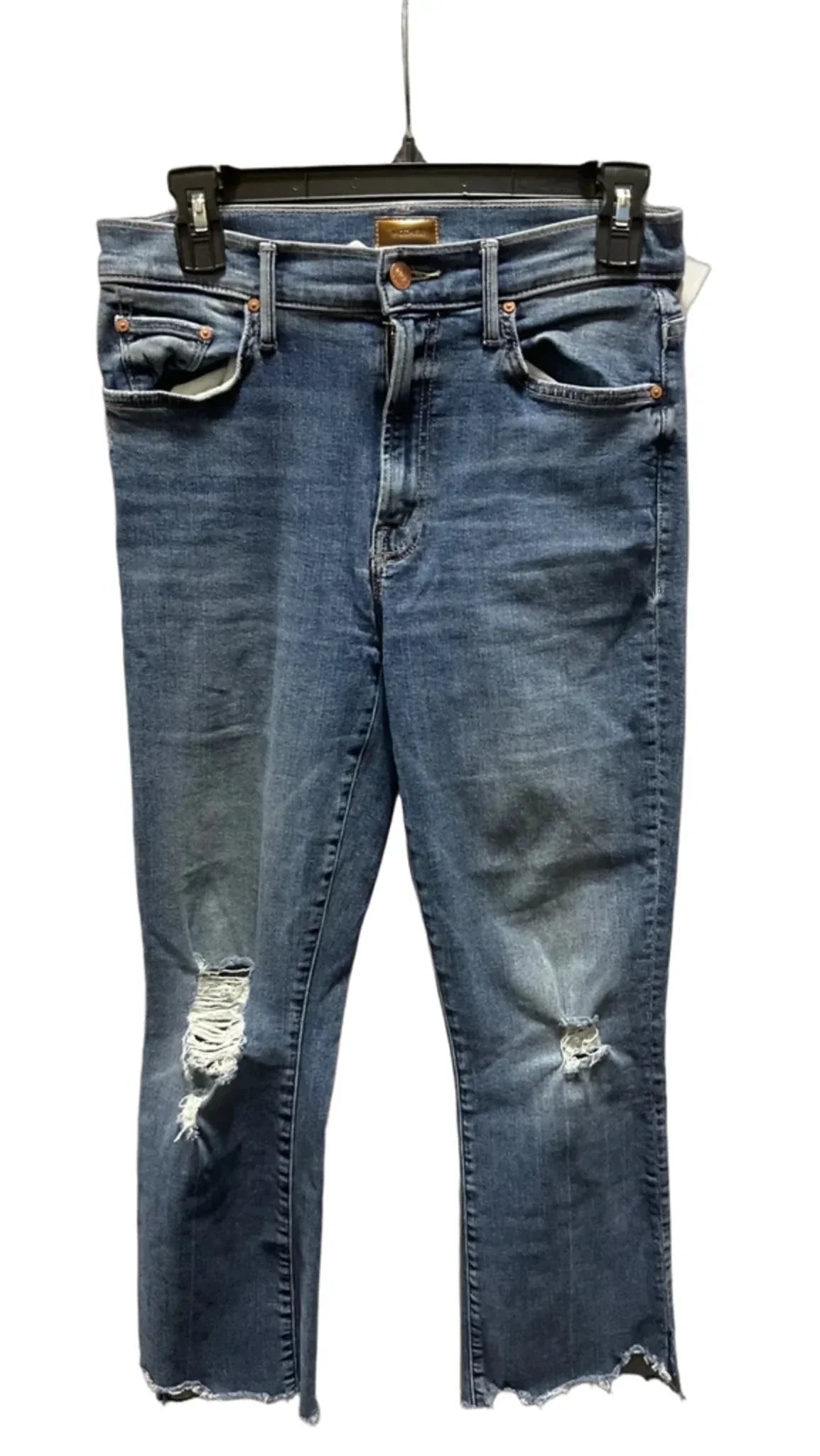 Jeans Straight By Mother In Blue, Size: 6
