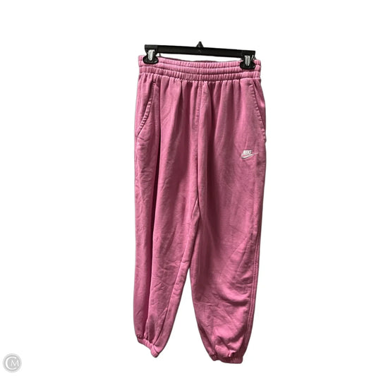 Athletic Pants By Nike In Pink, Size: L