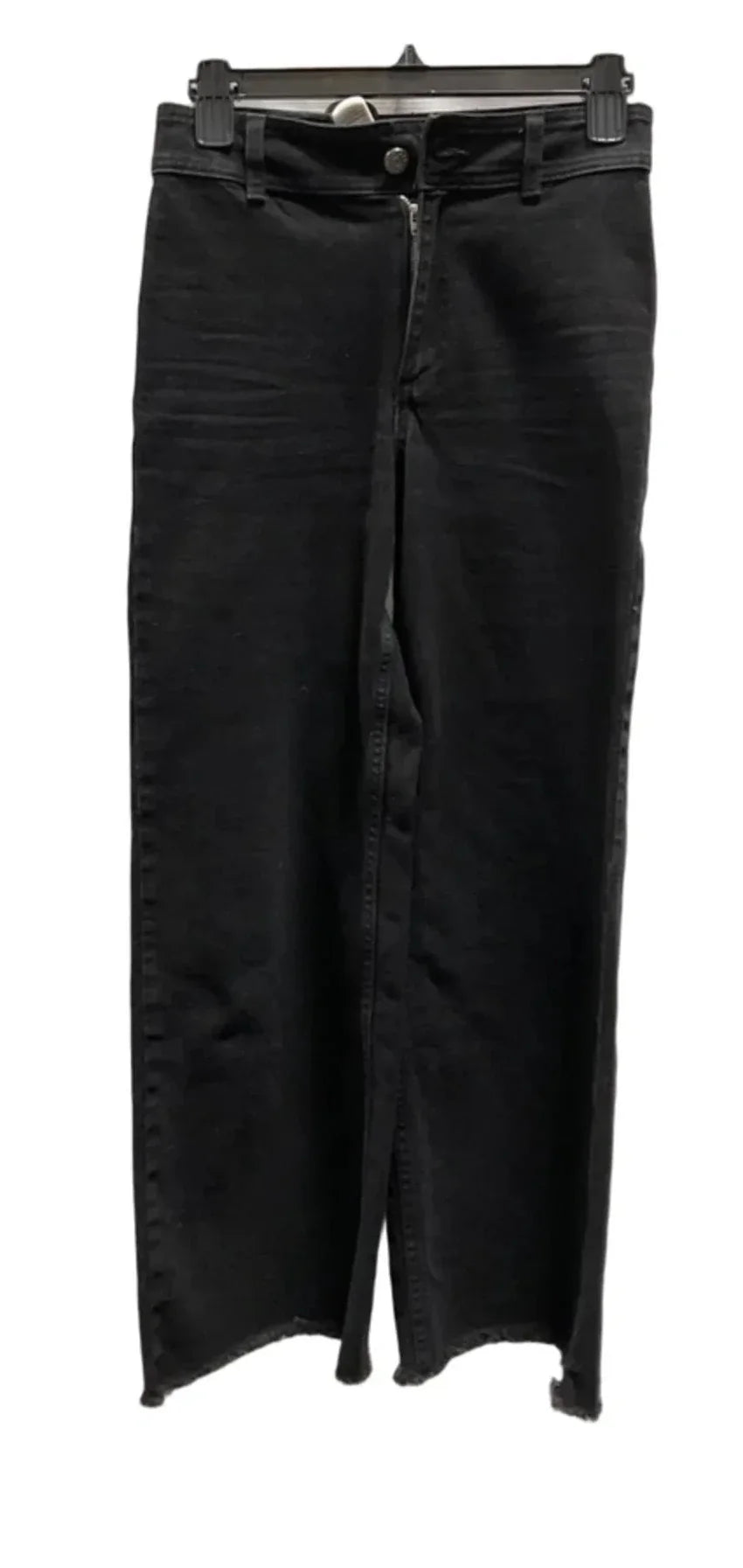 Jeans Wide Leg By Mng In Black, Size: Xs