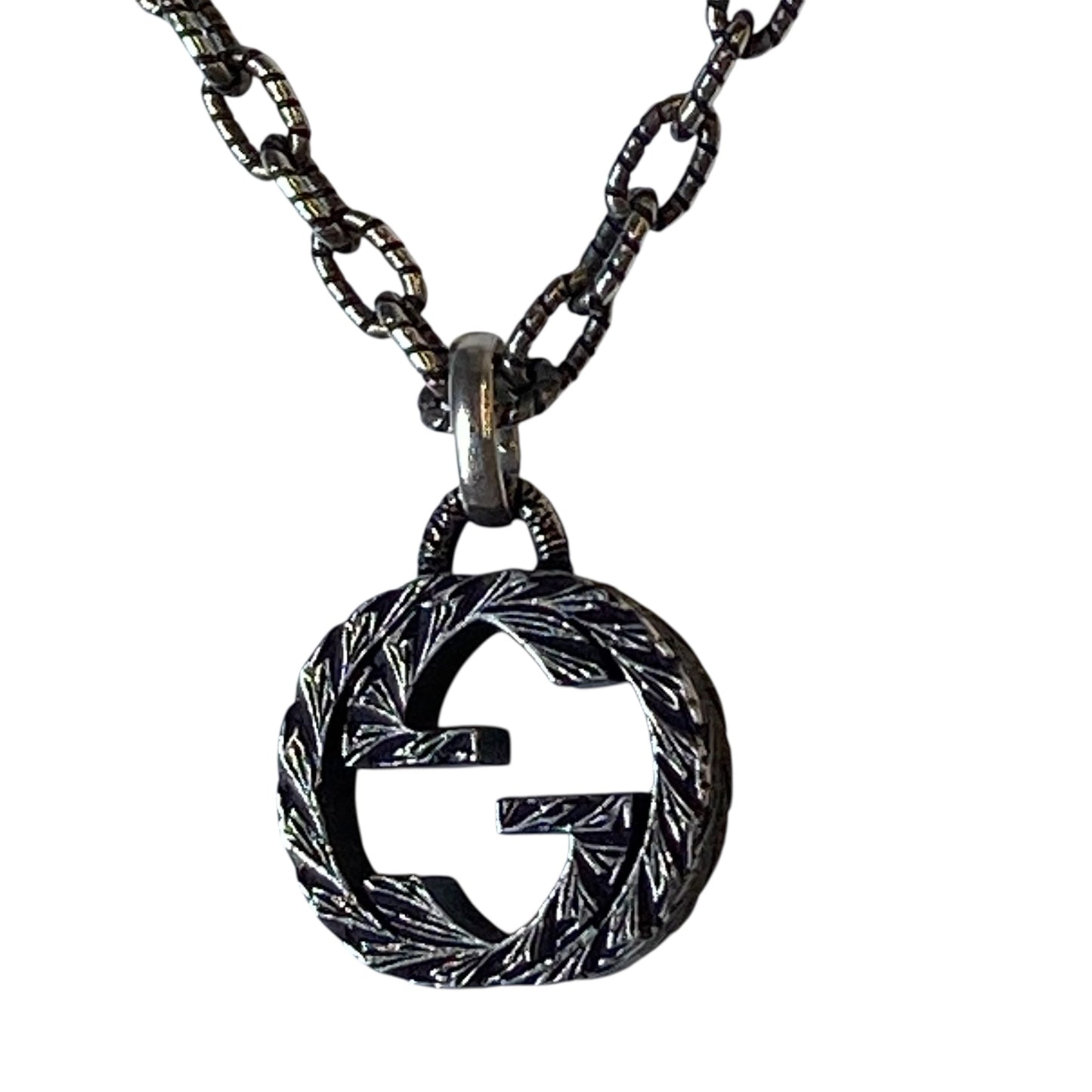 Necklace Luxury Designer By Gucci In Silver