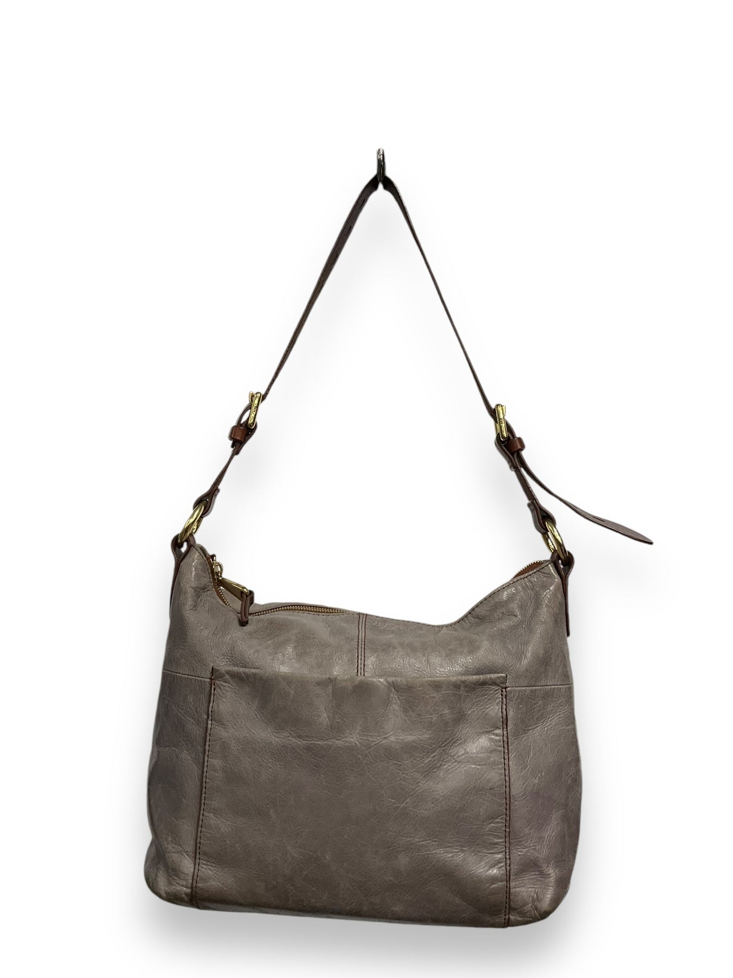 Handbag Leather By Hobo Intl, Size: Medium