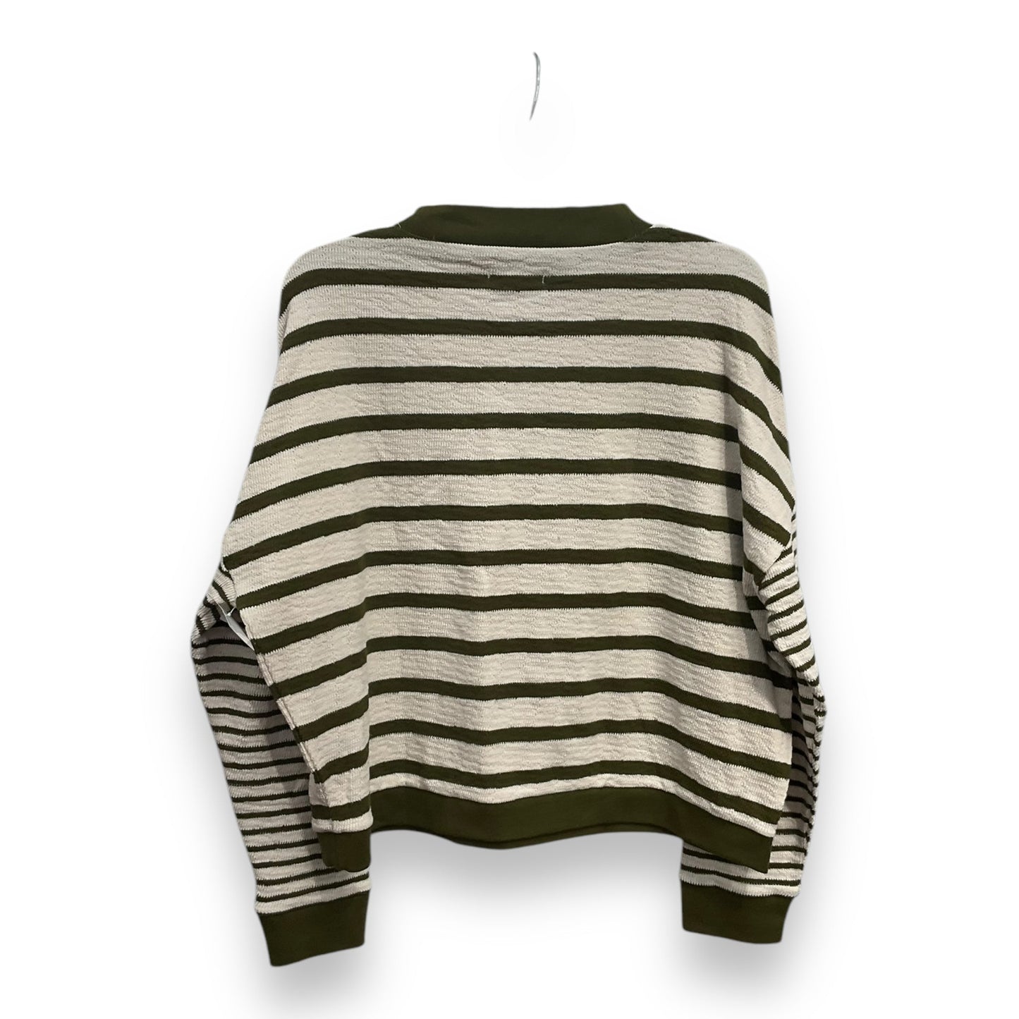 Top Long Sleeve By Madewell In Striped Pattern, Size: L