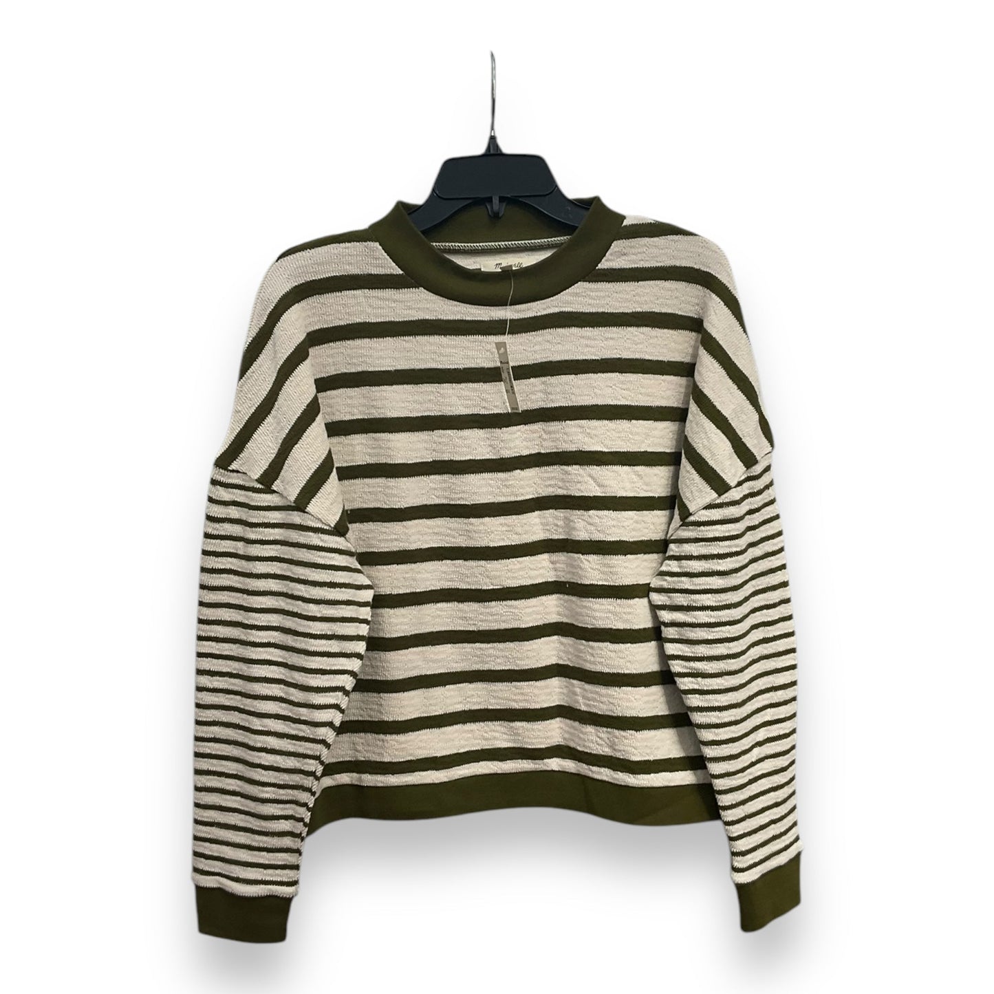 Top Long Sleeve By Madewell In Striped Pattern, Size: L