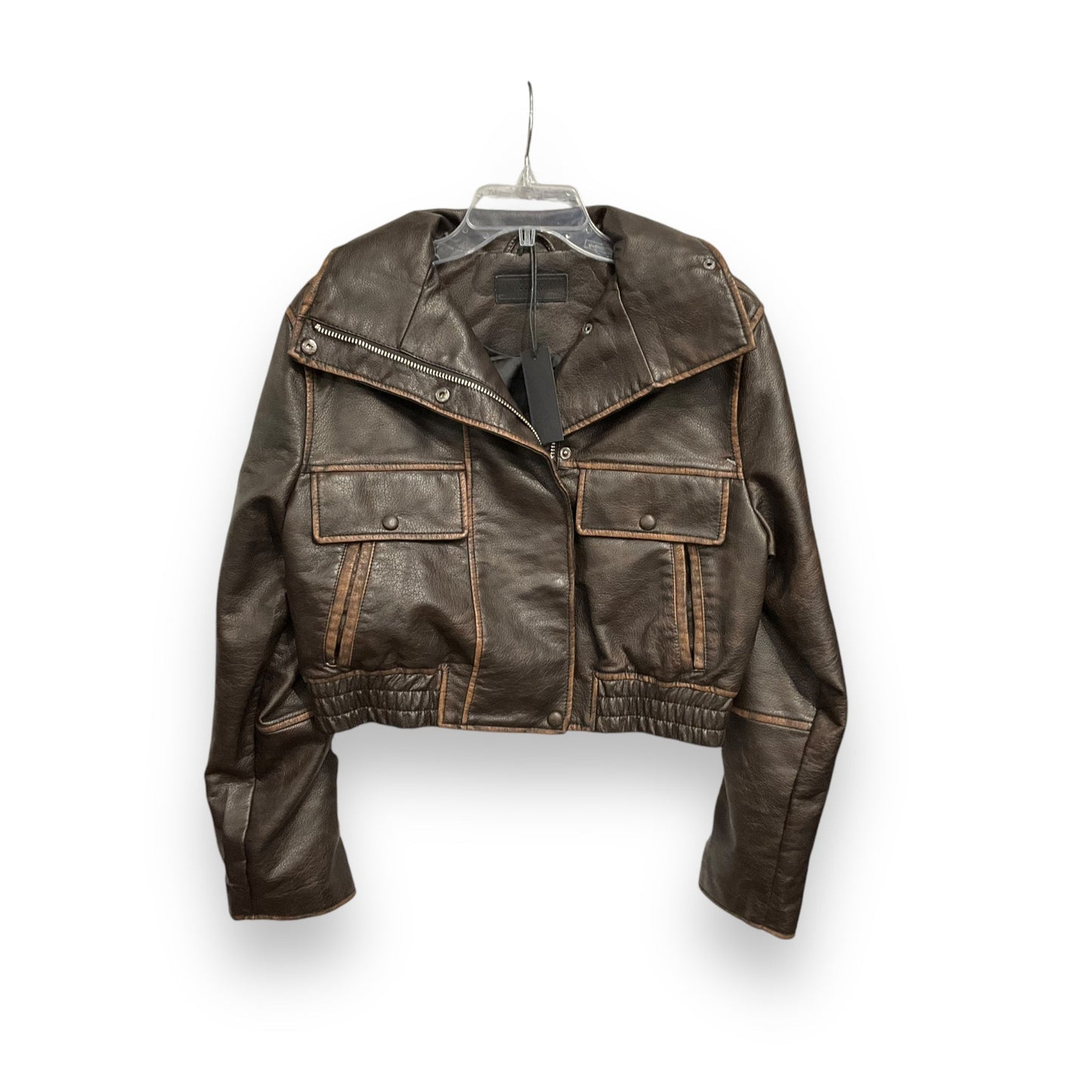 Jacket Moto By Blanknyc In Brown, Size: S