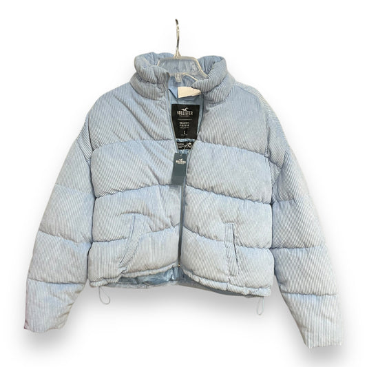 Jacket Puffer & Quilted By Hollister In Blue, Size: L