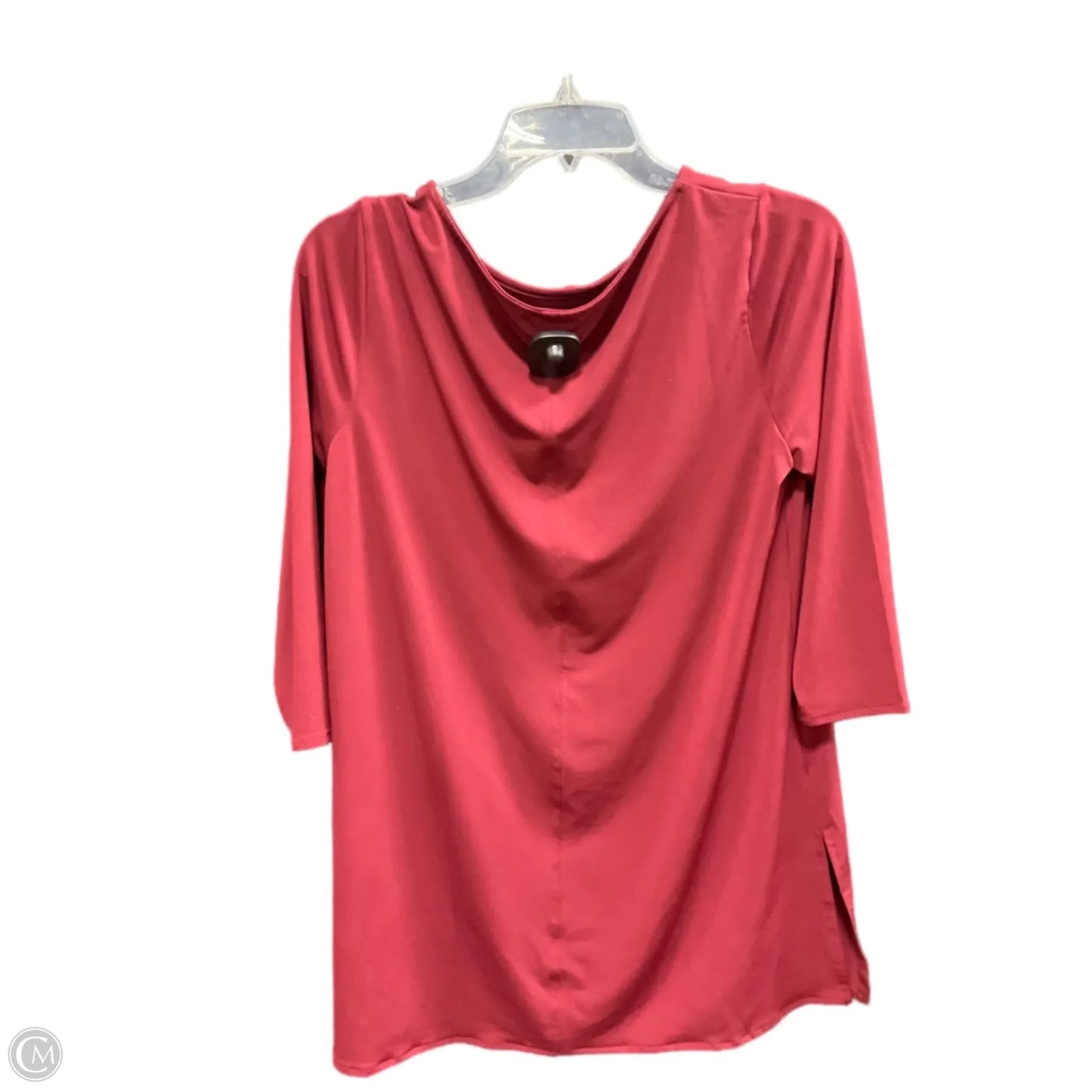 Tunic Long Sleeve By Alfani In Maroon, Size: S