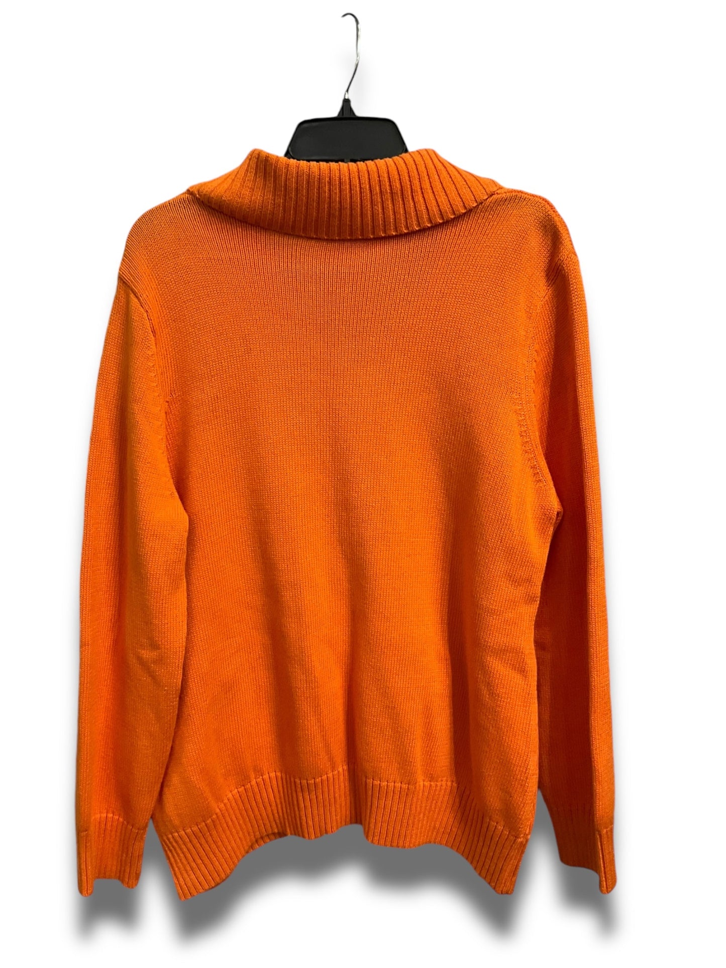 Sweater By Liz Claiborne In Orange, Size: Xl