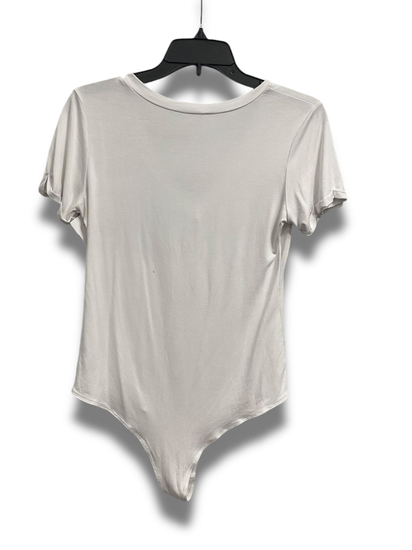 Bodysuit By Clothes Mentor In White, Size: L