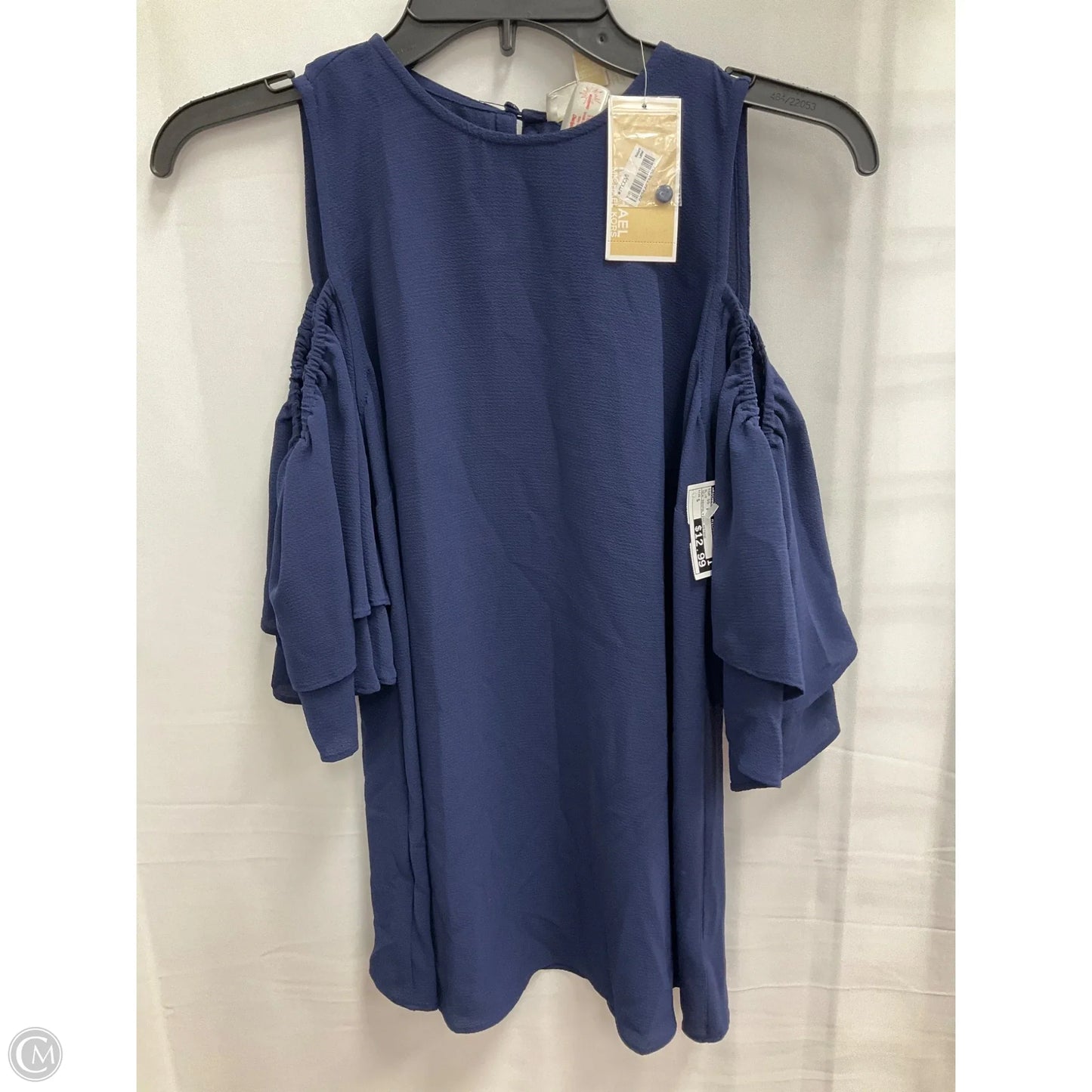 Top Short Sleeve By Michael By Michael Kors In Blue, Size: S