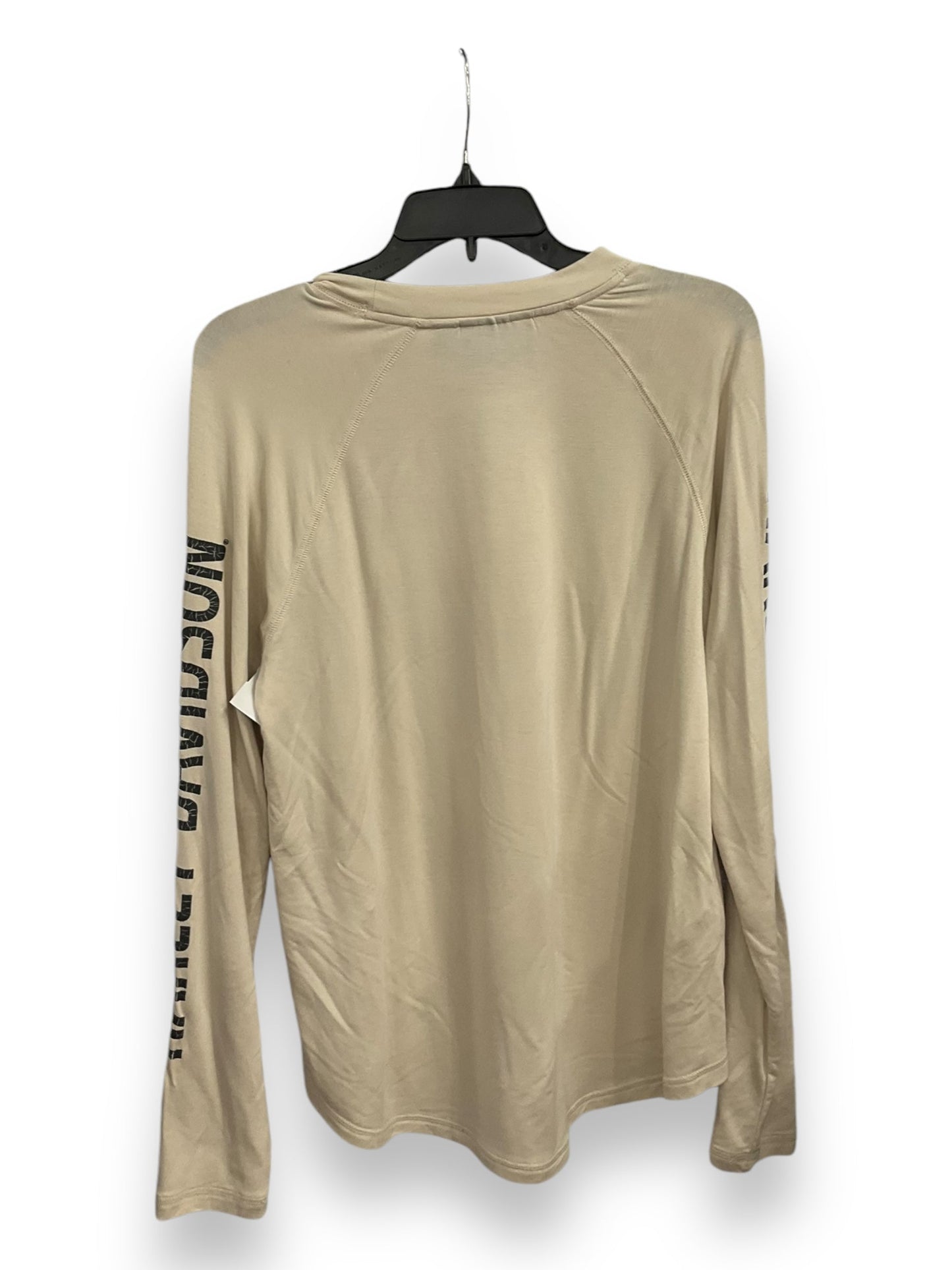 Top Long Sleeve By Harley Davidson In Cream, Size: M