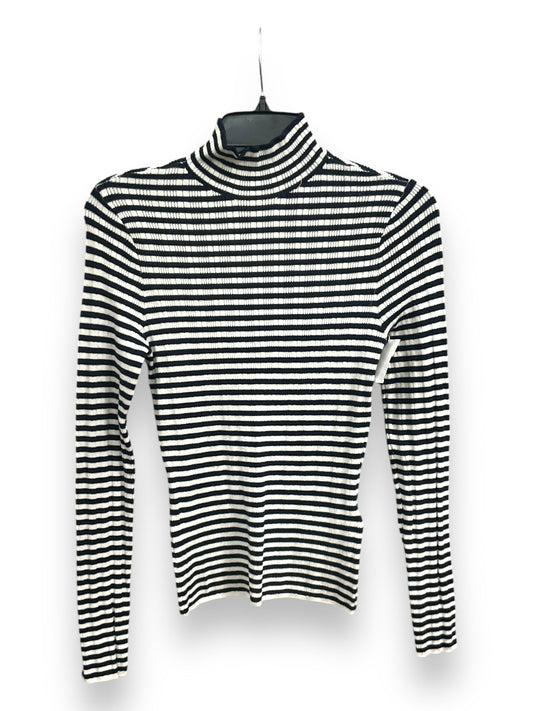 Top Long Sleeve By Abercrombie And Fitch In Striped Pattern, Size: S