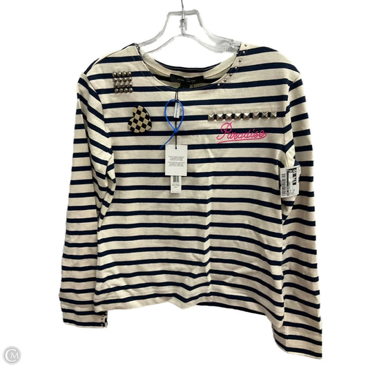 Top Long Sleeve Designer By Marc Jacobs In Striped, Size: Xs