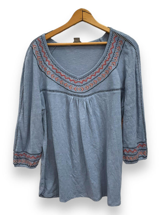 Top Long Sleeve By Natural Reflections  Size: Xl