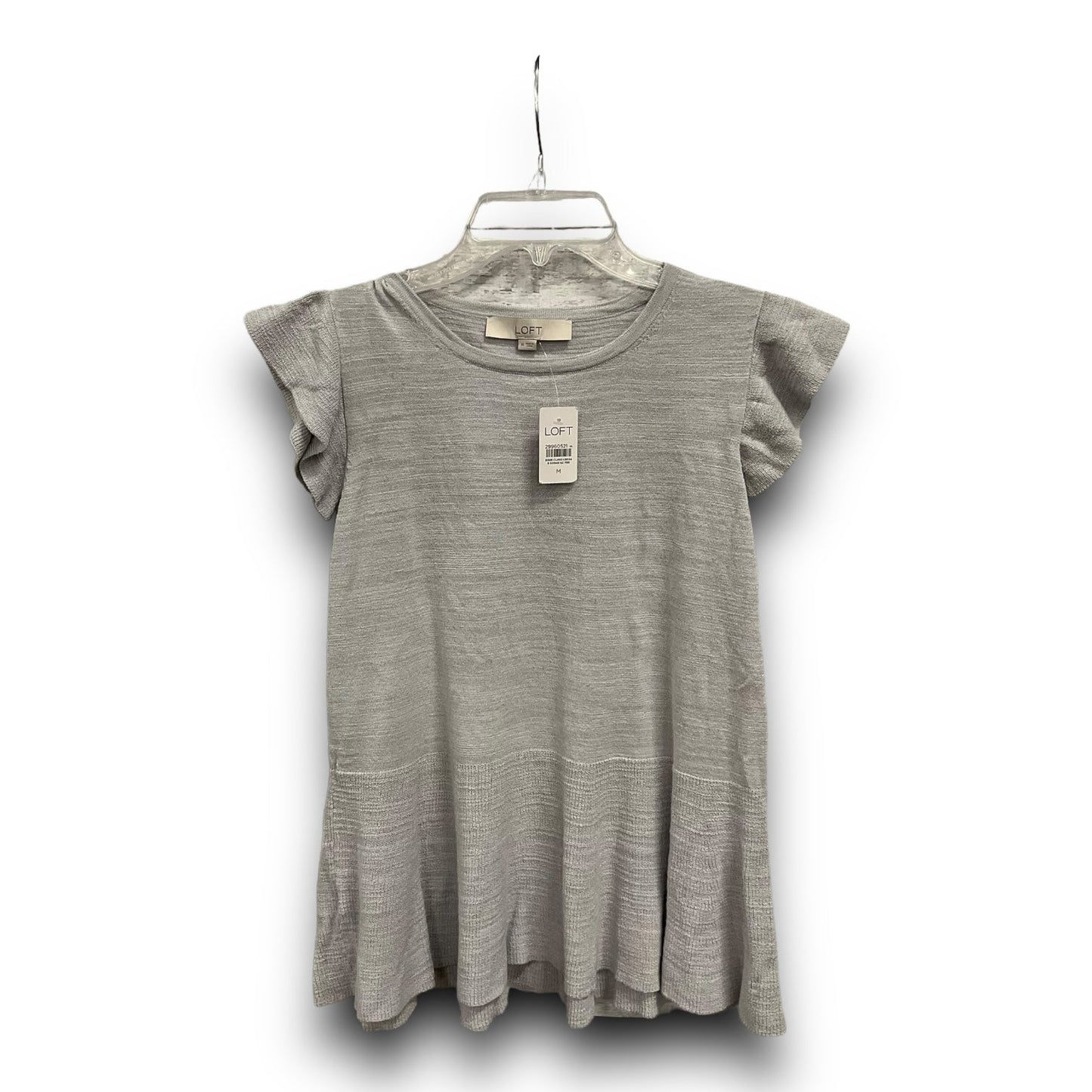 Grey Top Sleeveless Loft, Size M