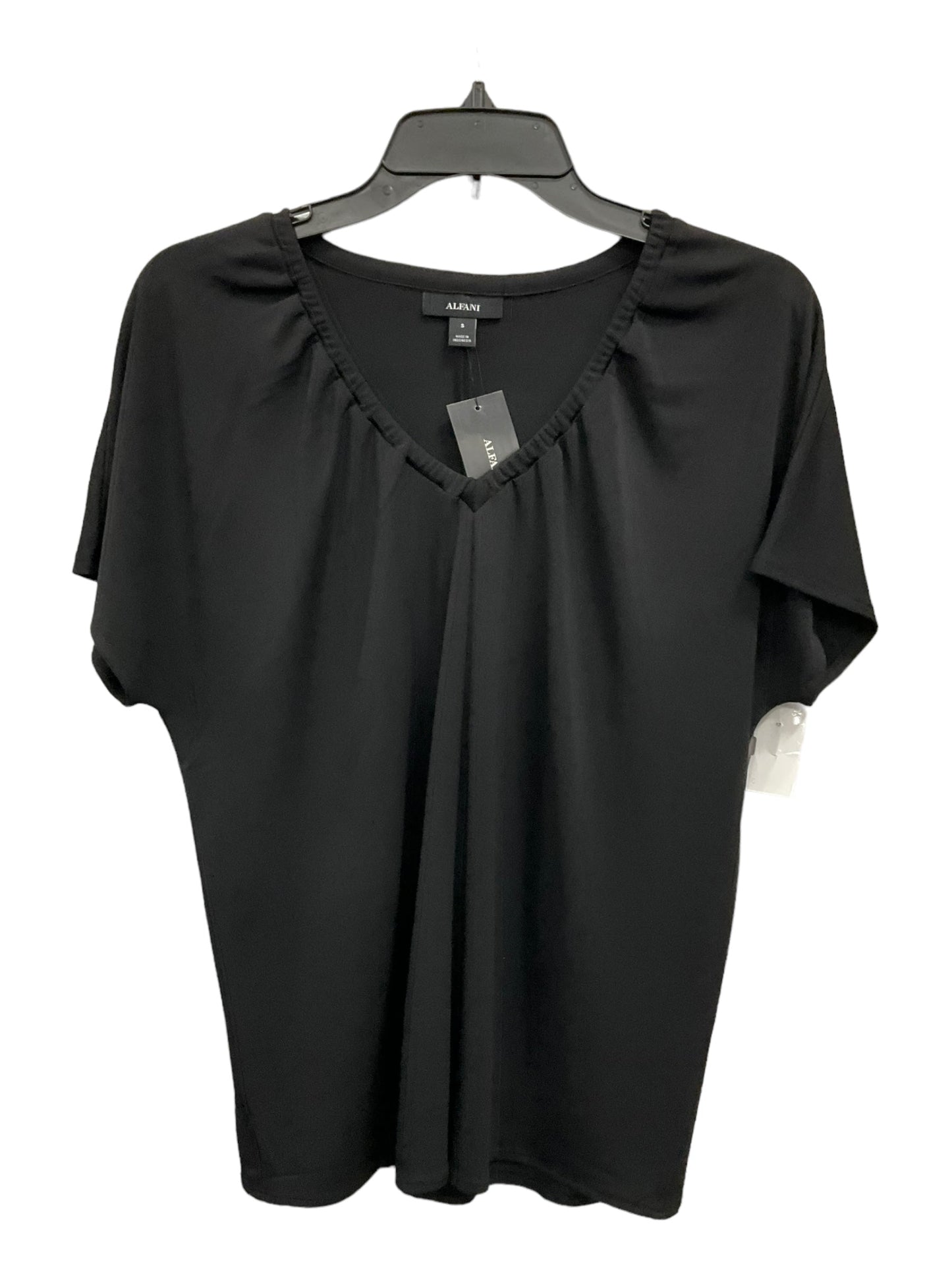 Black Top Short Sleeve Alfani, Size S