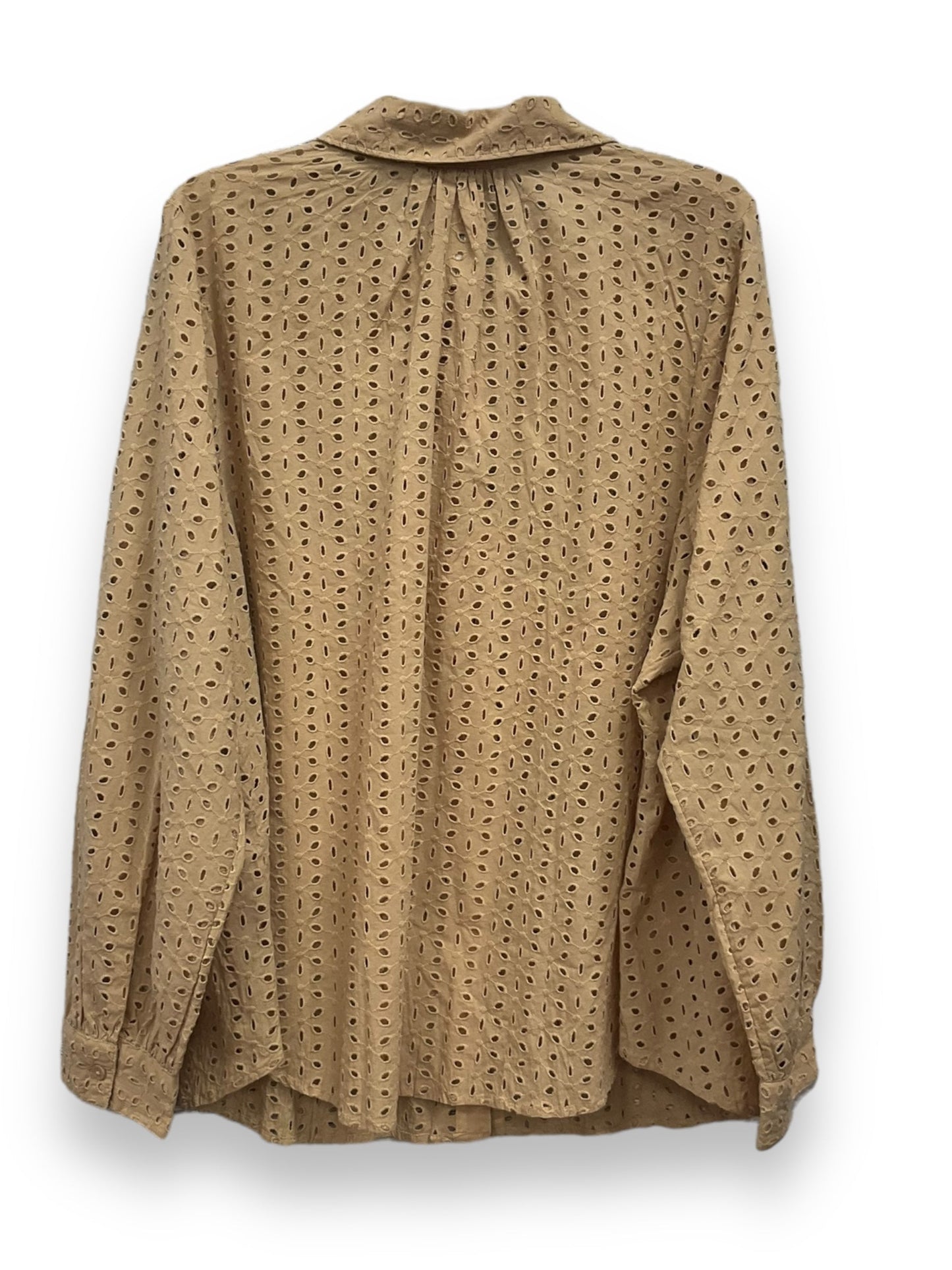 Tan Top Long Sleeve Lane Bryant, Size 3x