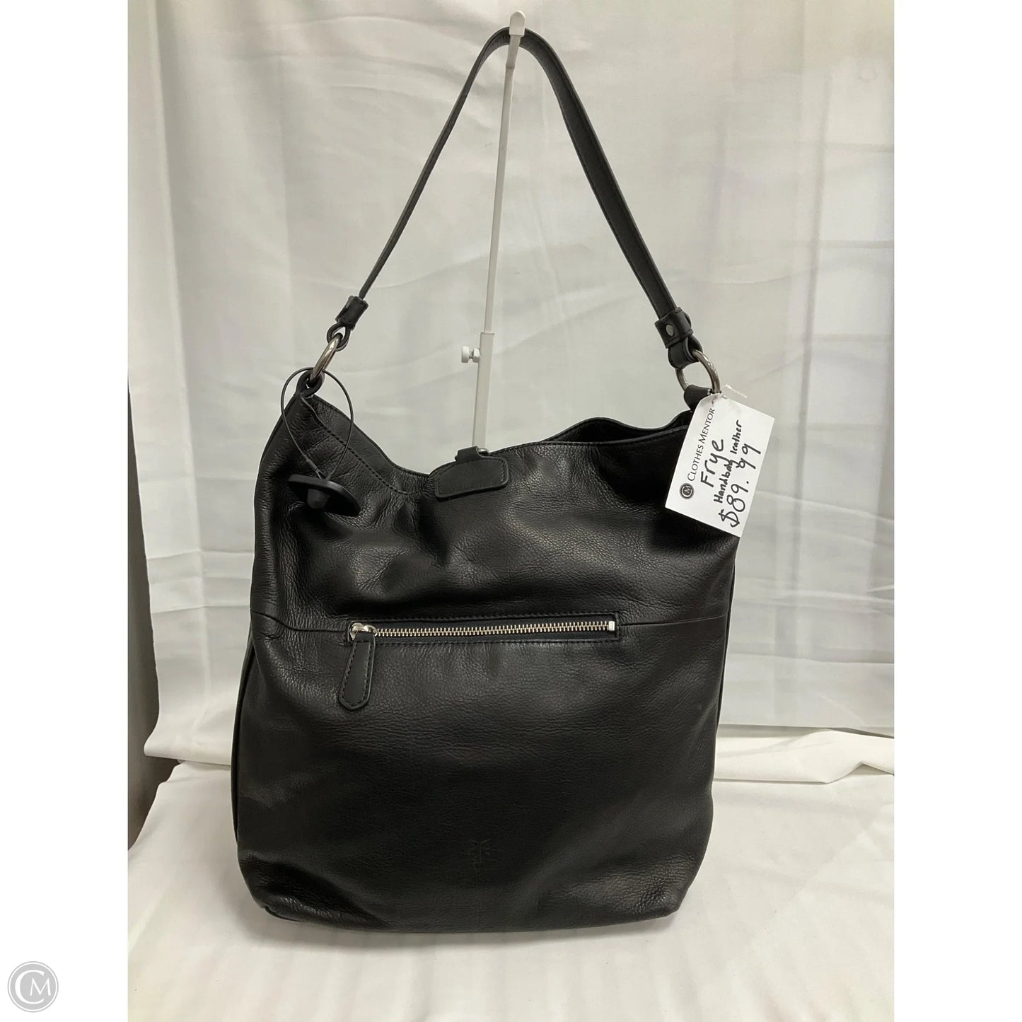 Handbag Leather By Frye, Size: Medium