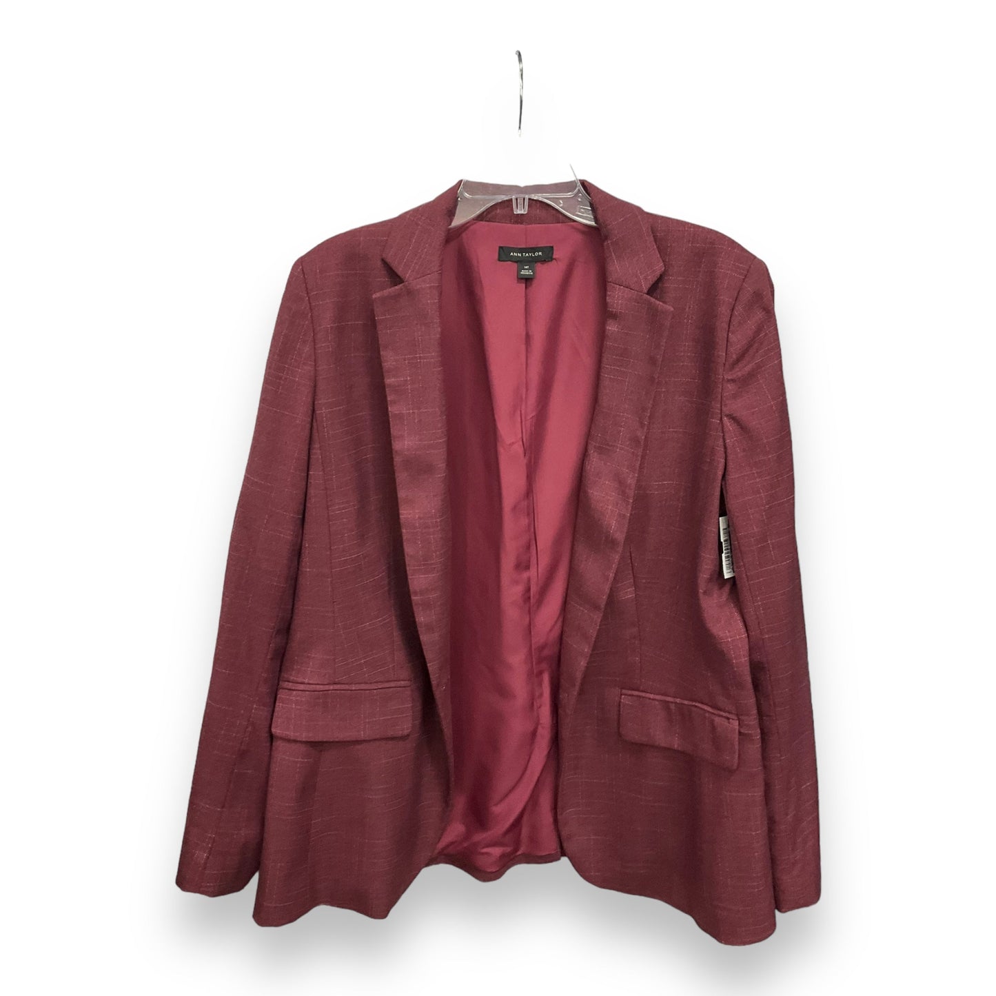 Red Blazer Ann Taylor, Size 14tall