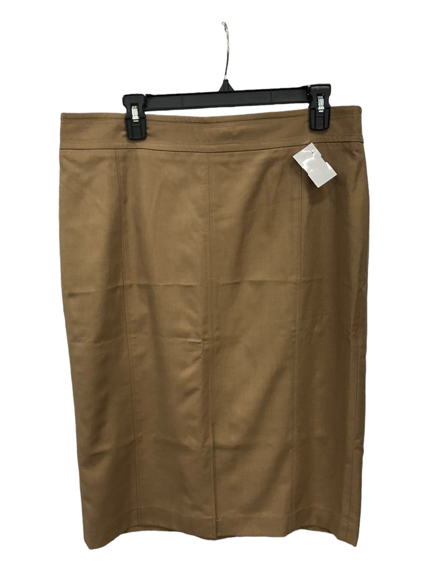 Brown Skirt Midi Ann Taylor, Size 14