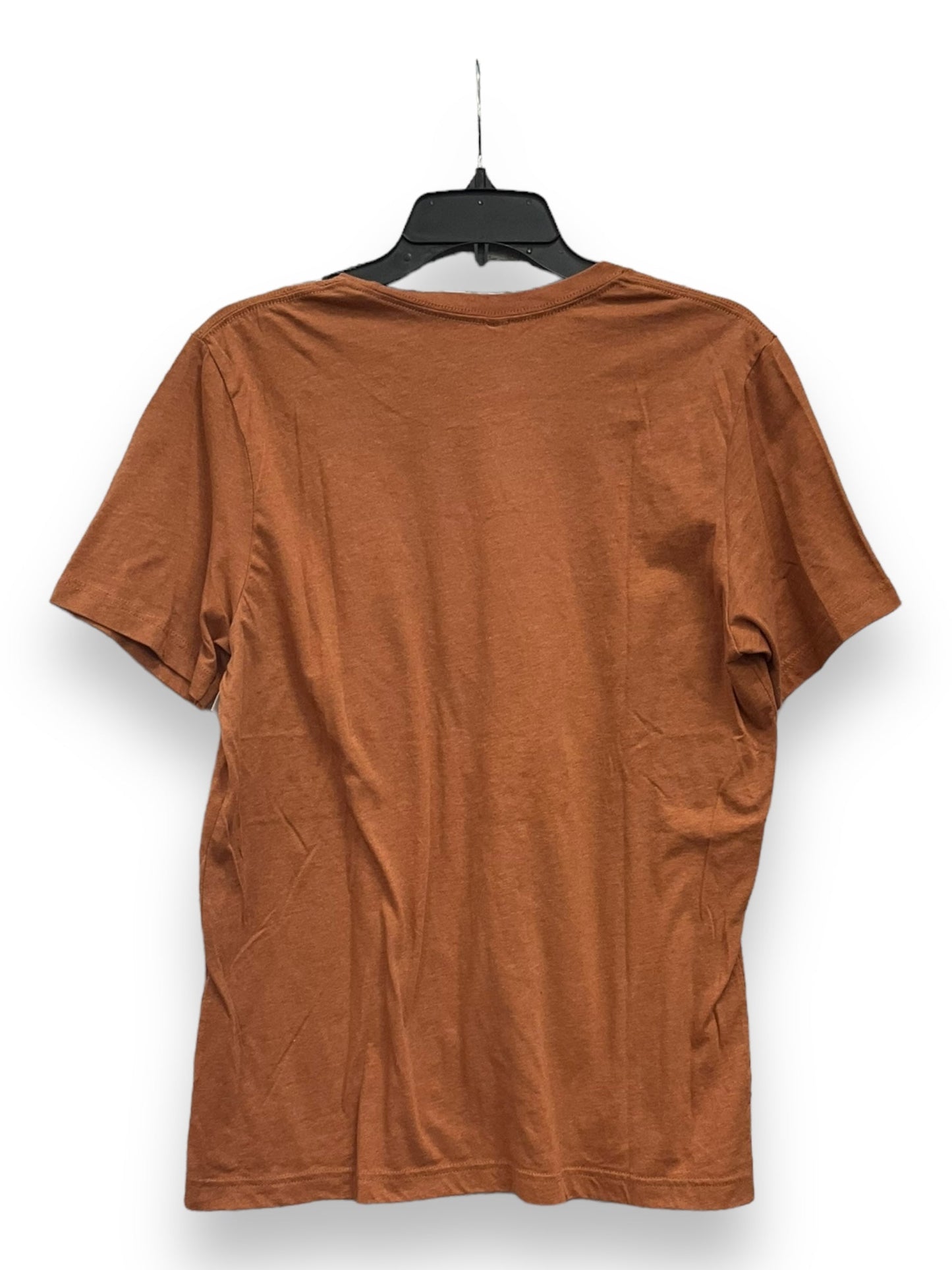 Brown Top Short Sleeve Basic Bella + Canvas, Size L