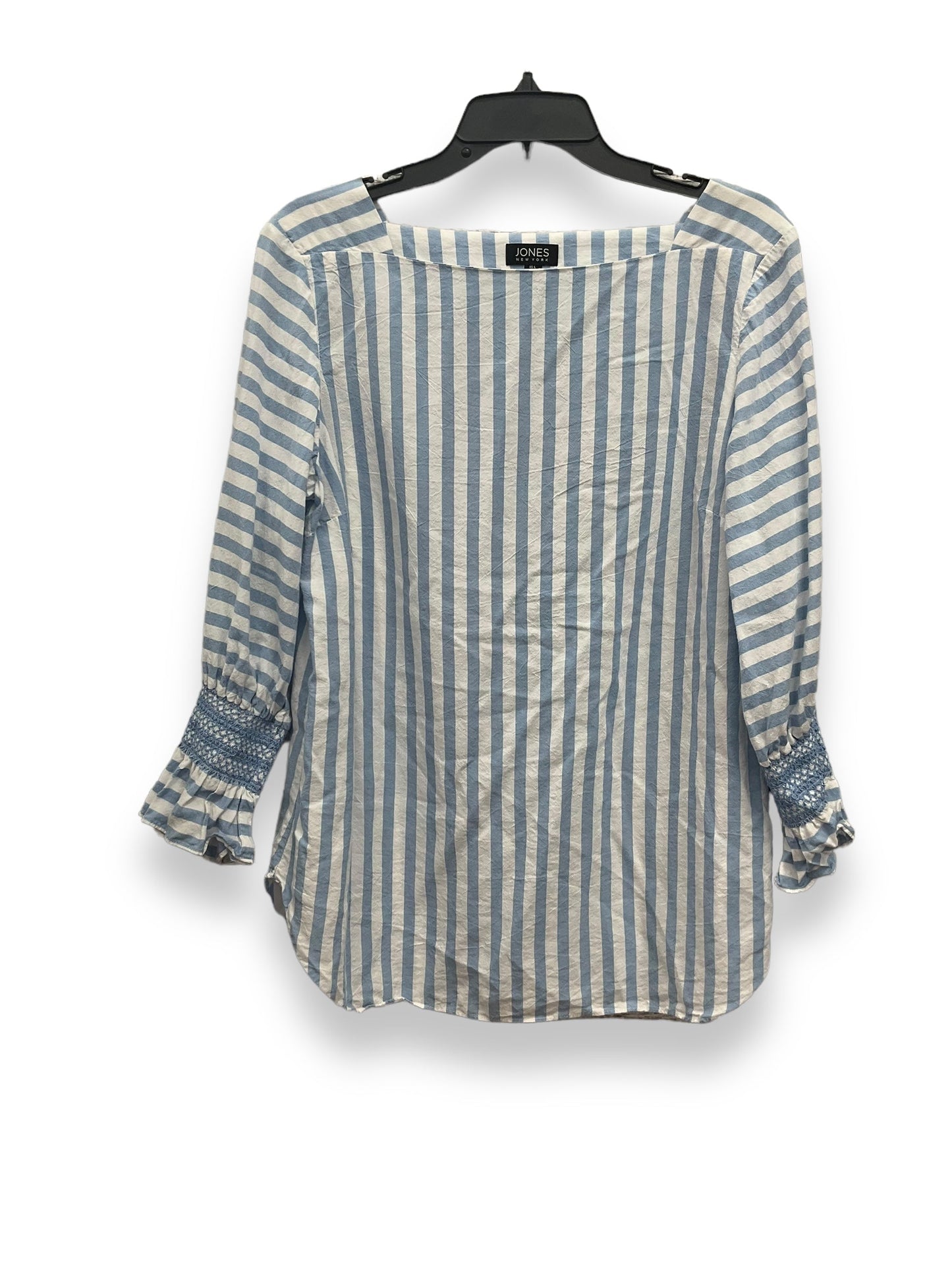 Striped Pattern Top Short Sleeve Jones New York, Size L