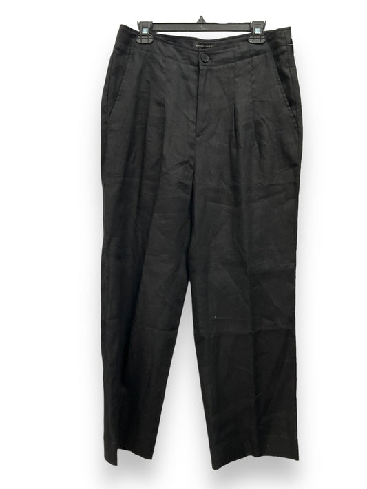 Black Pants Linen Banana Republic, Size 10