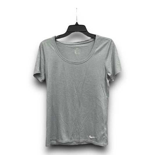 Grey Athletic Top Short Sleeve Nike Apparel, Size S