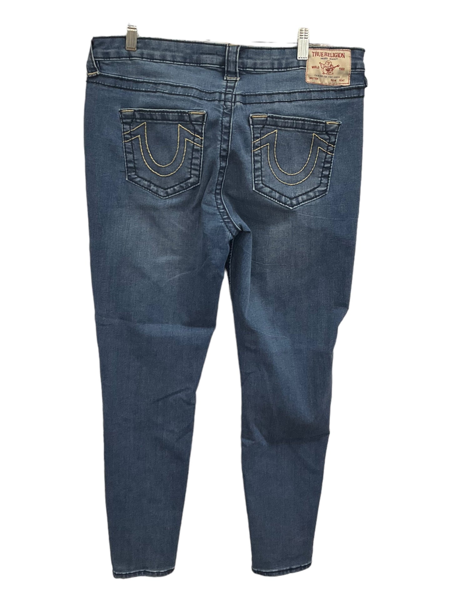 Jeans Skinny By True Religion In Blue Denim, Size: 12