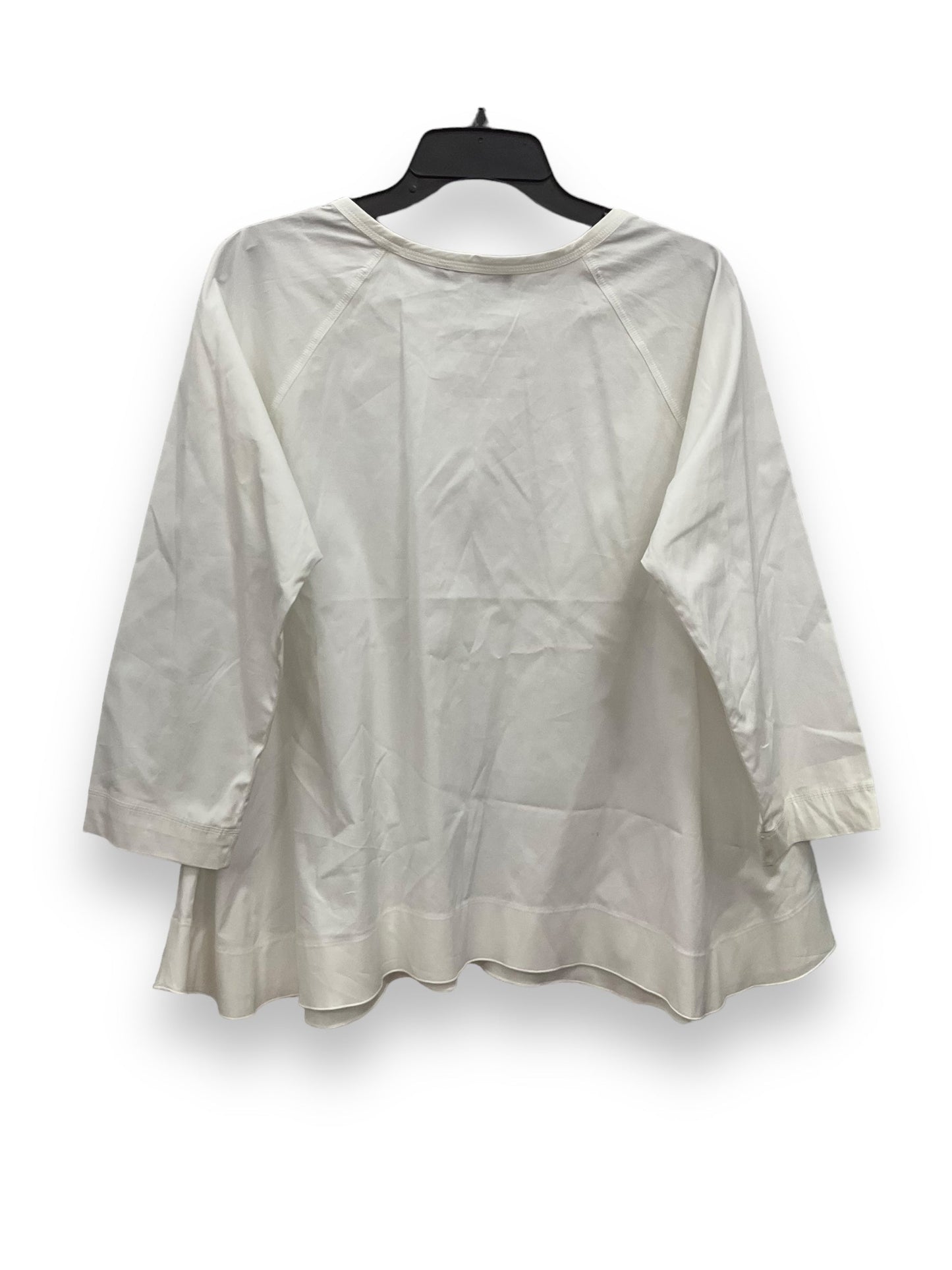 Top Long Sleeve By Theory In Cream, Size: L