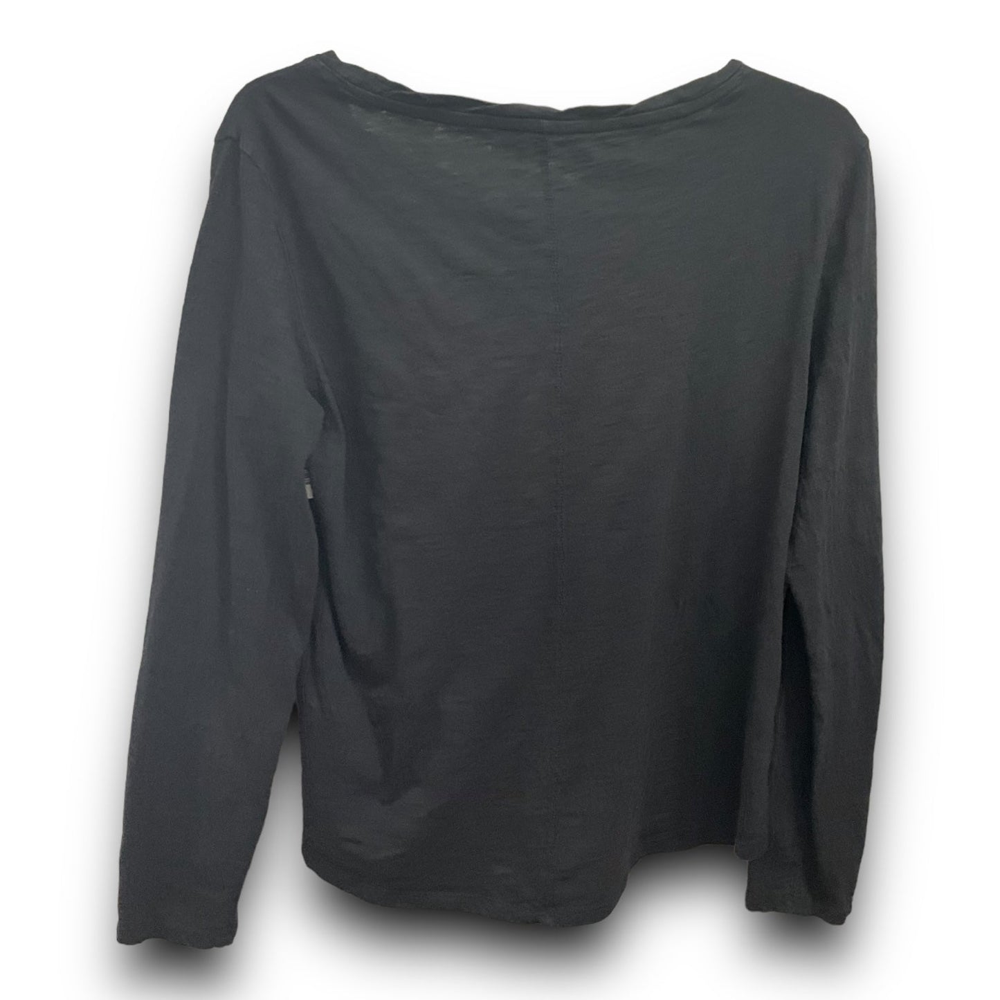 Top Long Sleeve Basic By Gap In Grey, Size: M