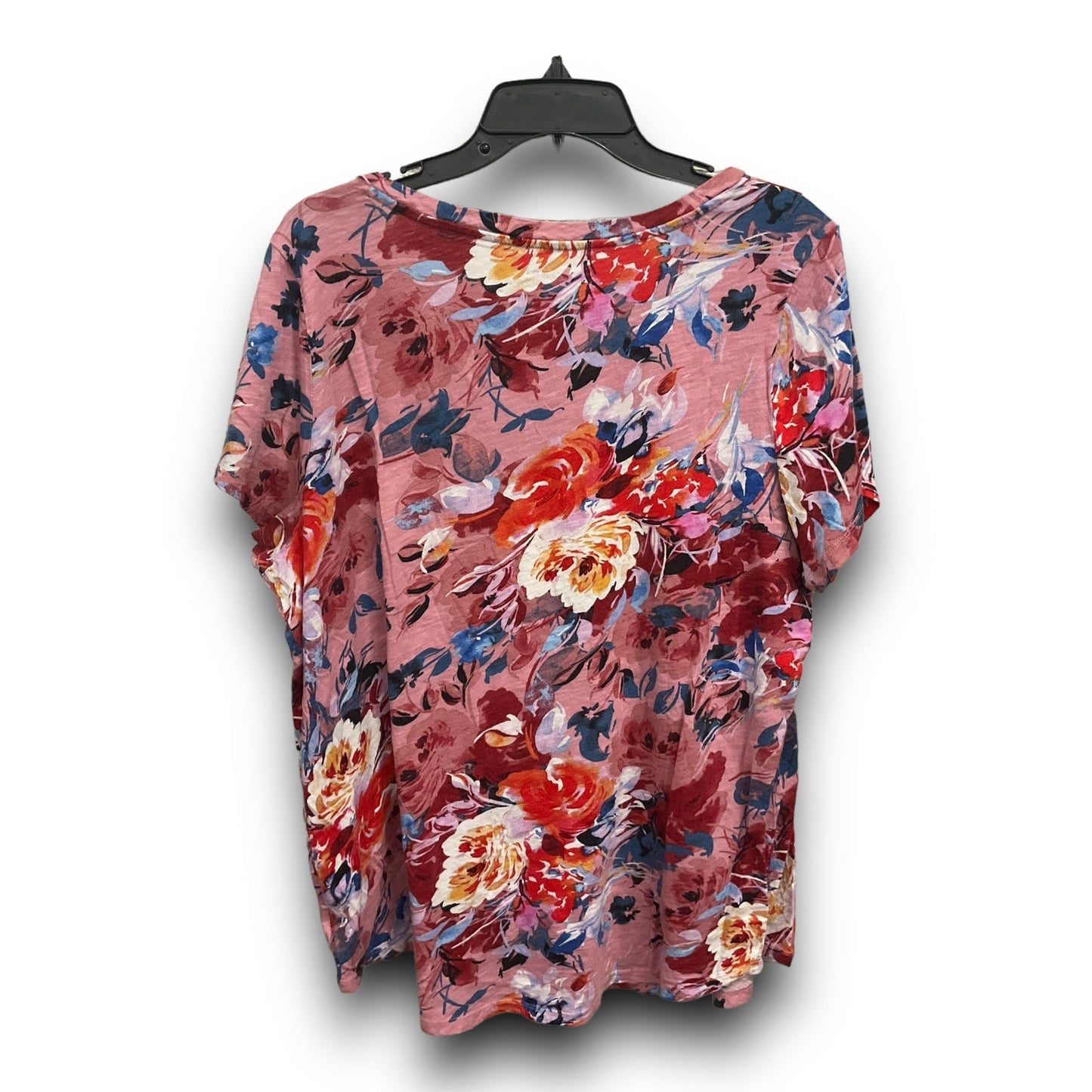 Top Short Sleeve Basic By Torrid In Floral Print, Size: 2x