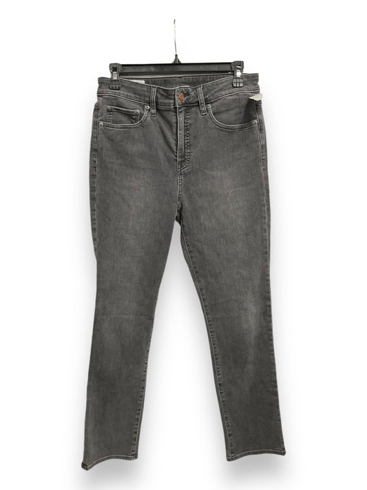 Jeans Straight By Gap In Grey Denim, Size: 8