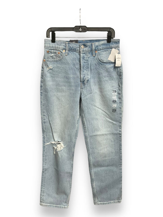 Jeans Straight By Gap In Blue Denim, Size: 8