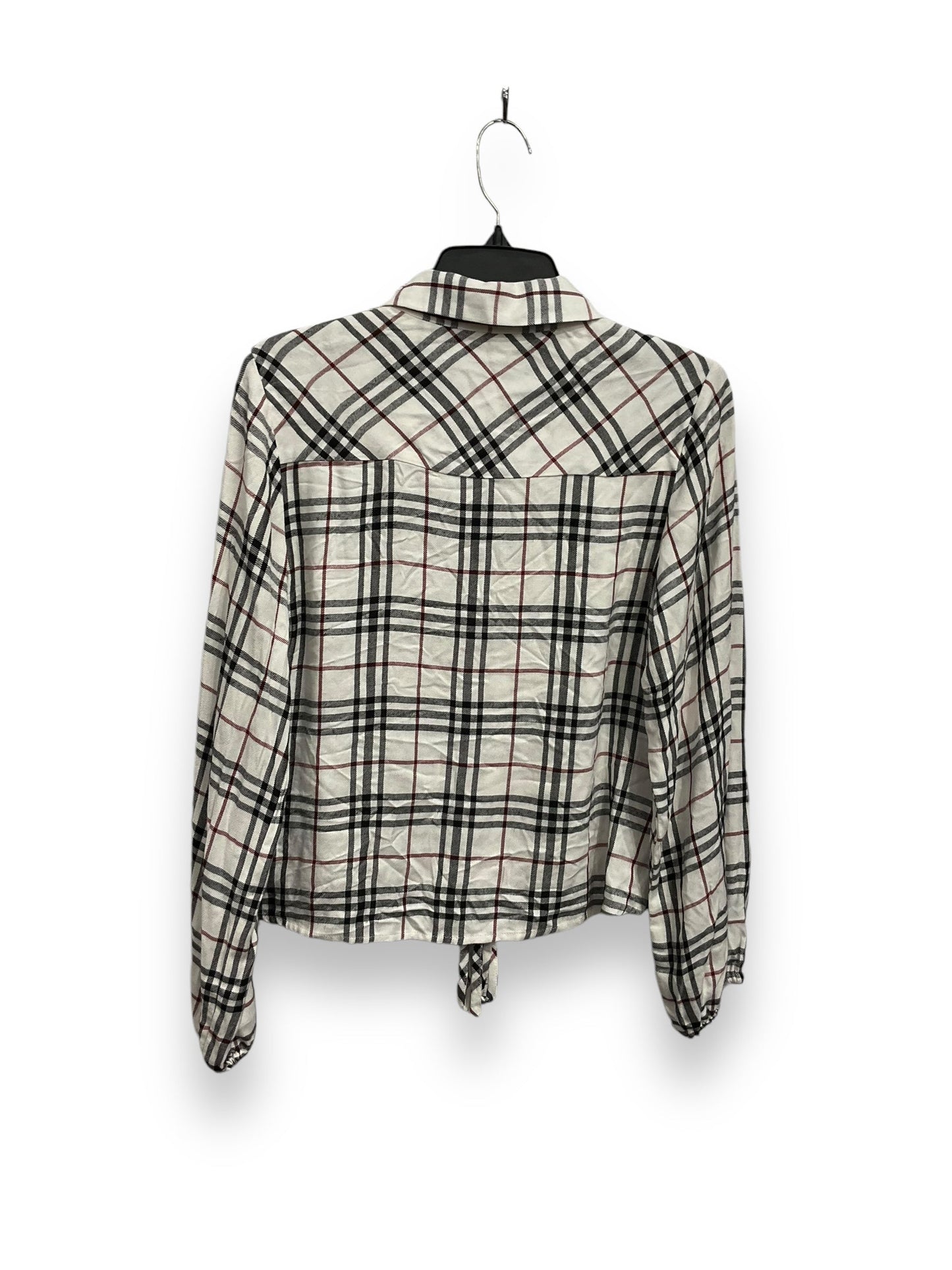 Top Long Sleeve By Sanctuary In Plaid Pattern, Size: Xs