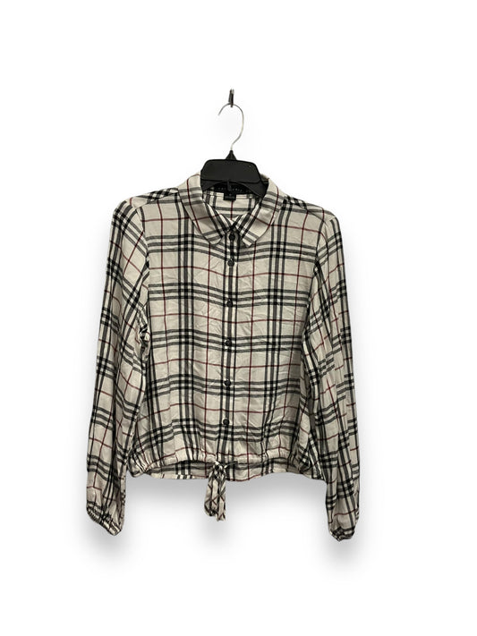 Top Long Sleeve By Sanctuary In Plaid Pattern, Size: Xs