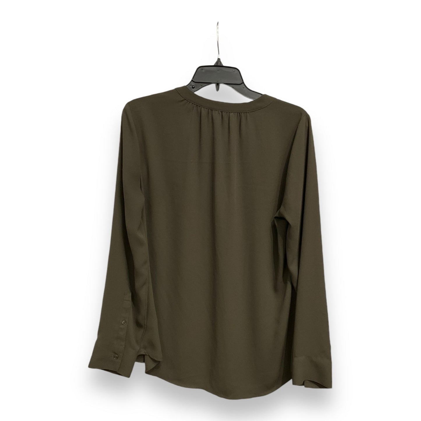 Blouse Long Sleeve By Express In Green, Size: Sp