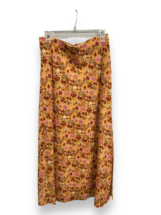 Skirt Midi By Loft In Floral Print, Size: S