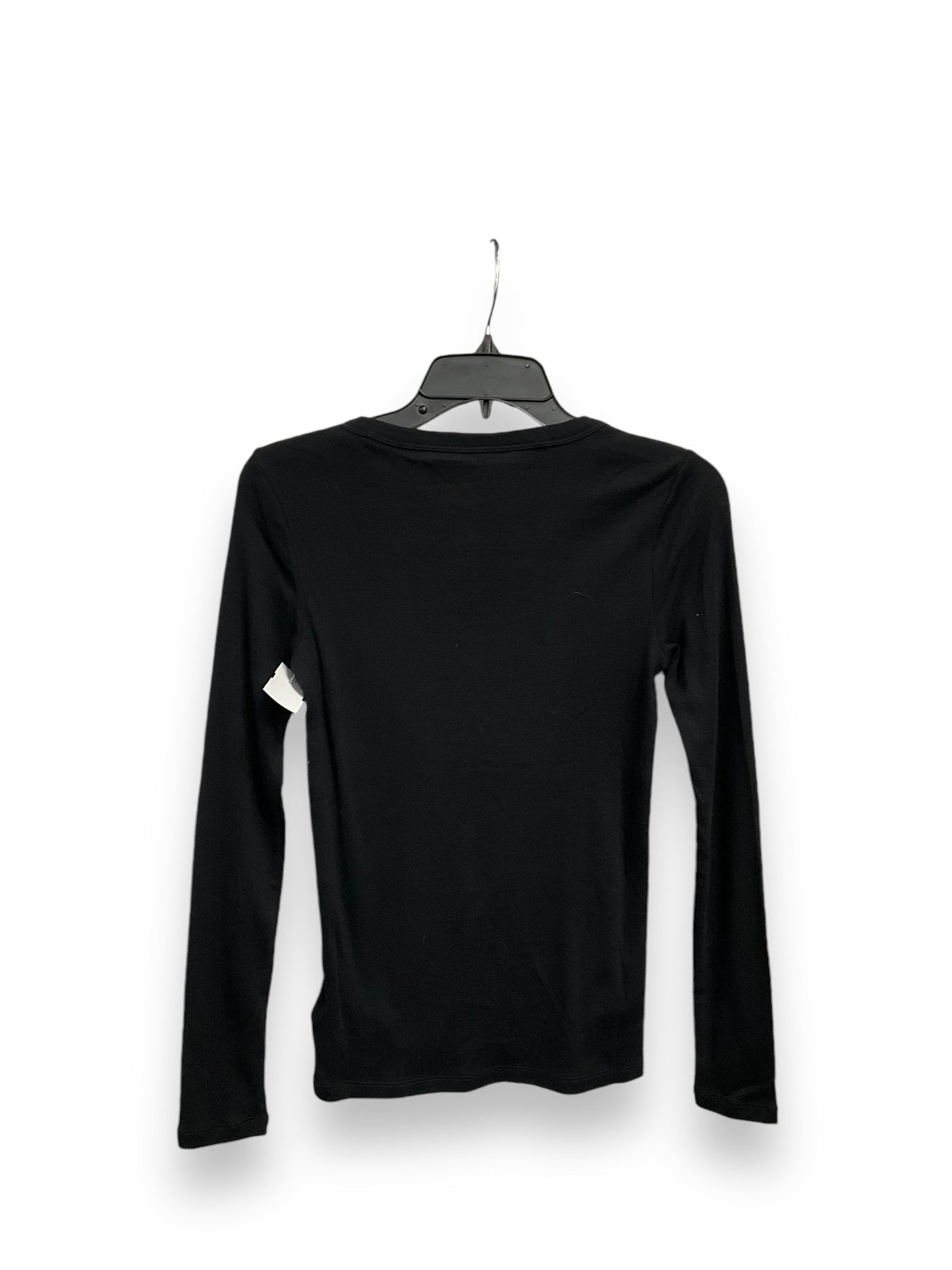 Top Long Sleeve Basic By Gap In Black, Size: Xsp