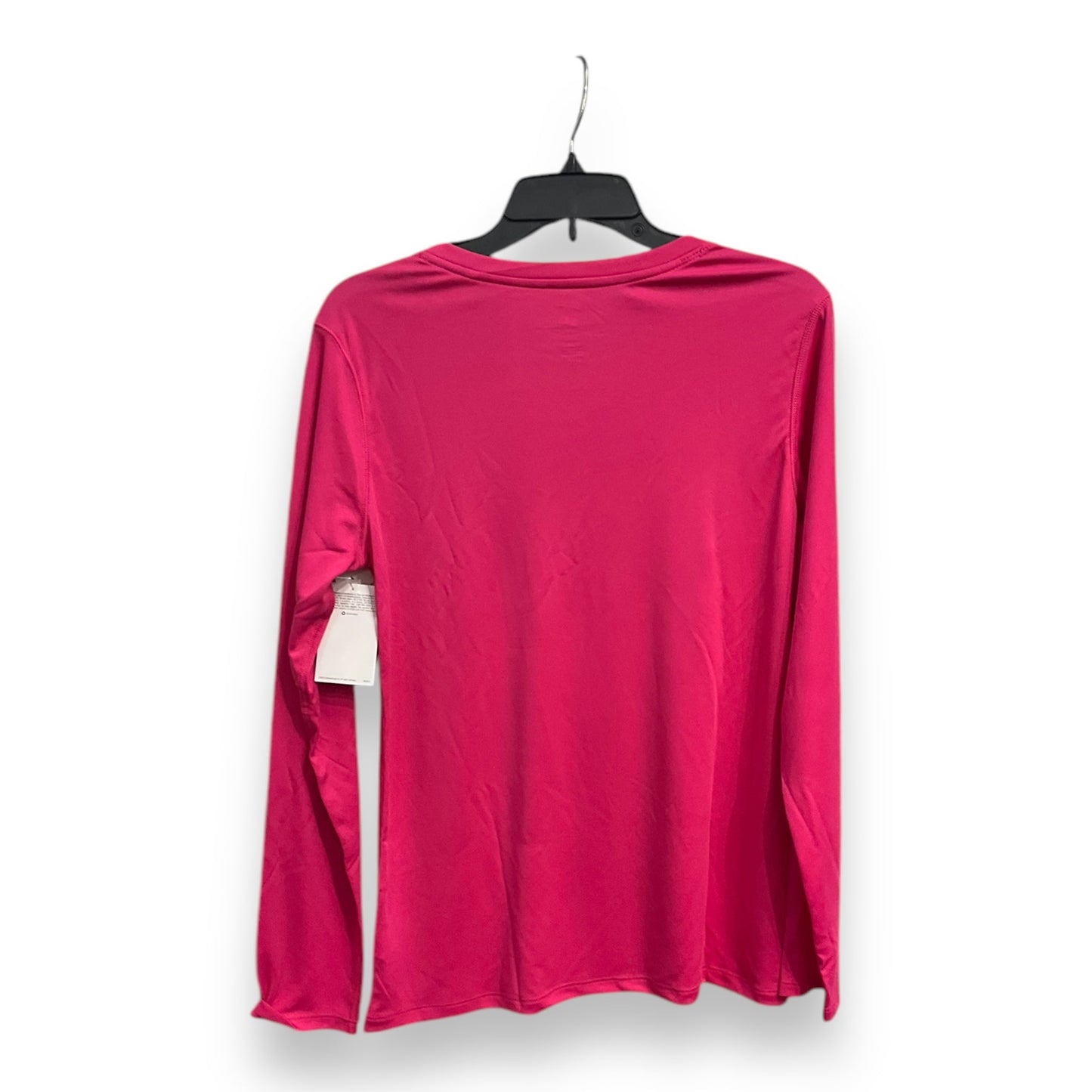 Athletic Top Long Sleeve Crewneck By Hana Sport In Pink, Size: L