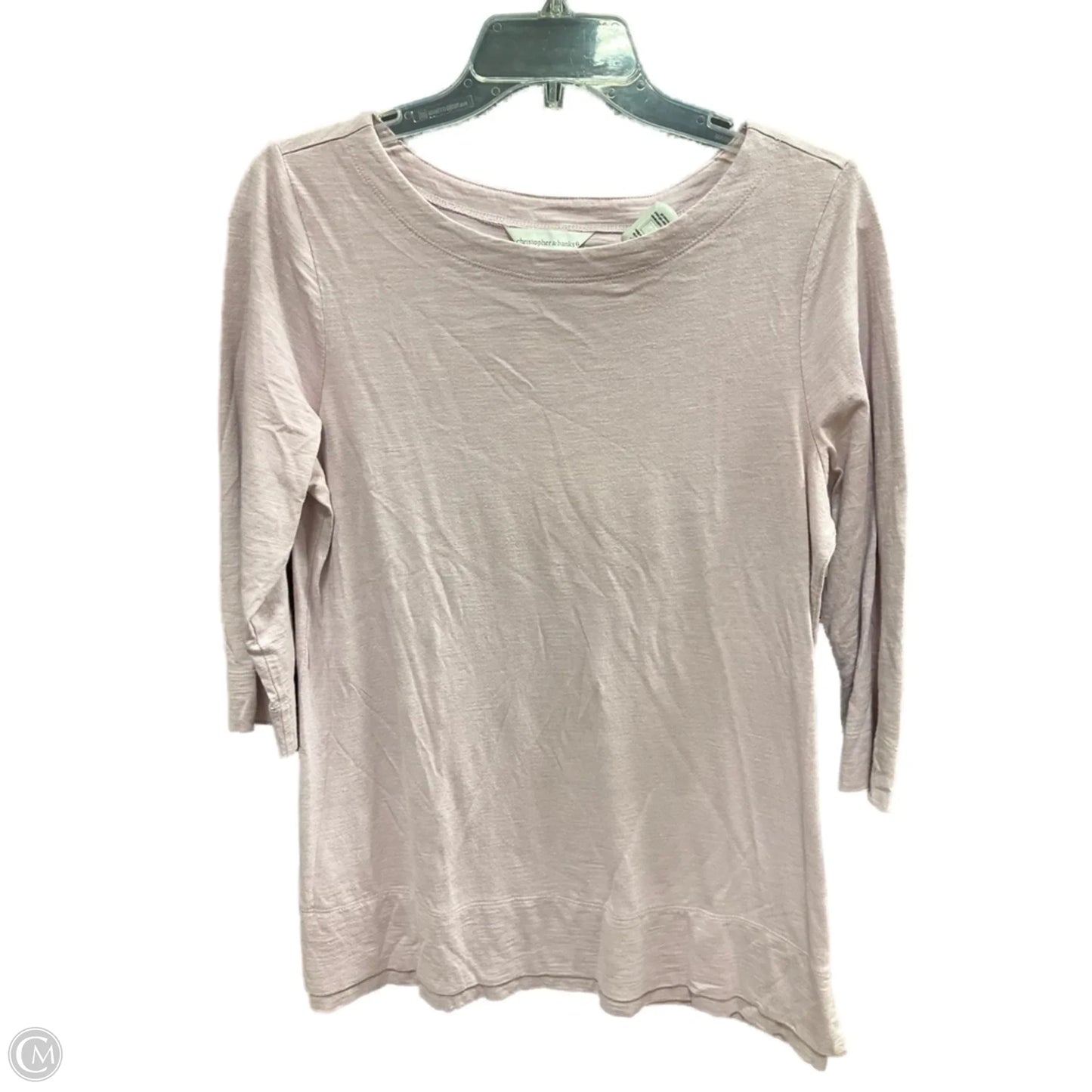 Top 3/4 Sleeve Basic By Christopher And Banks In Purple, Size: S
