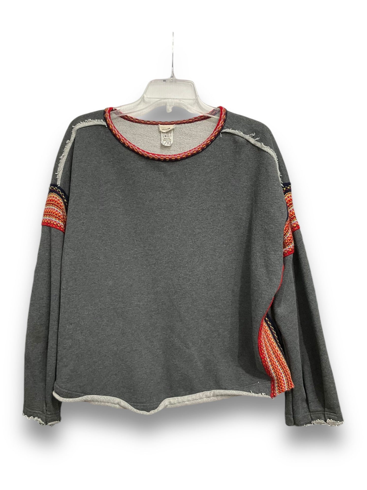 Top Long Sleeve By Natural Life In Multi-colored, Size: L