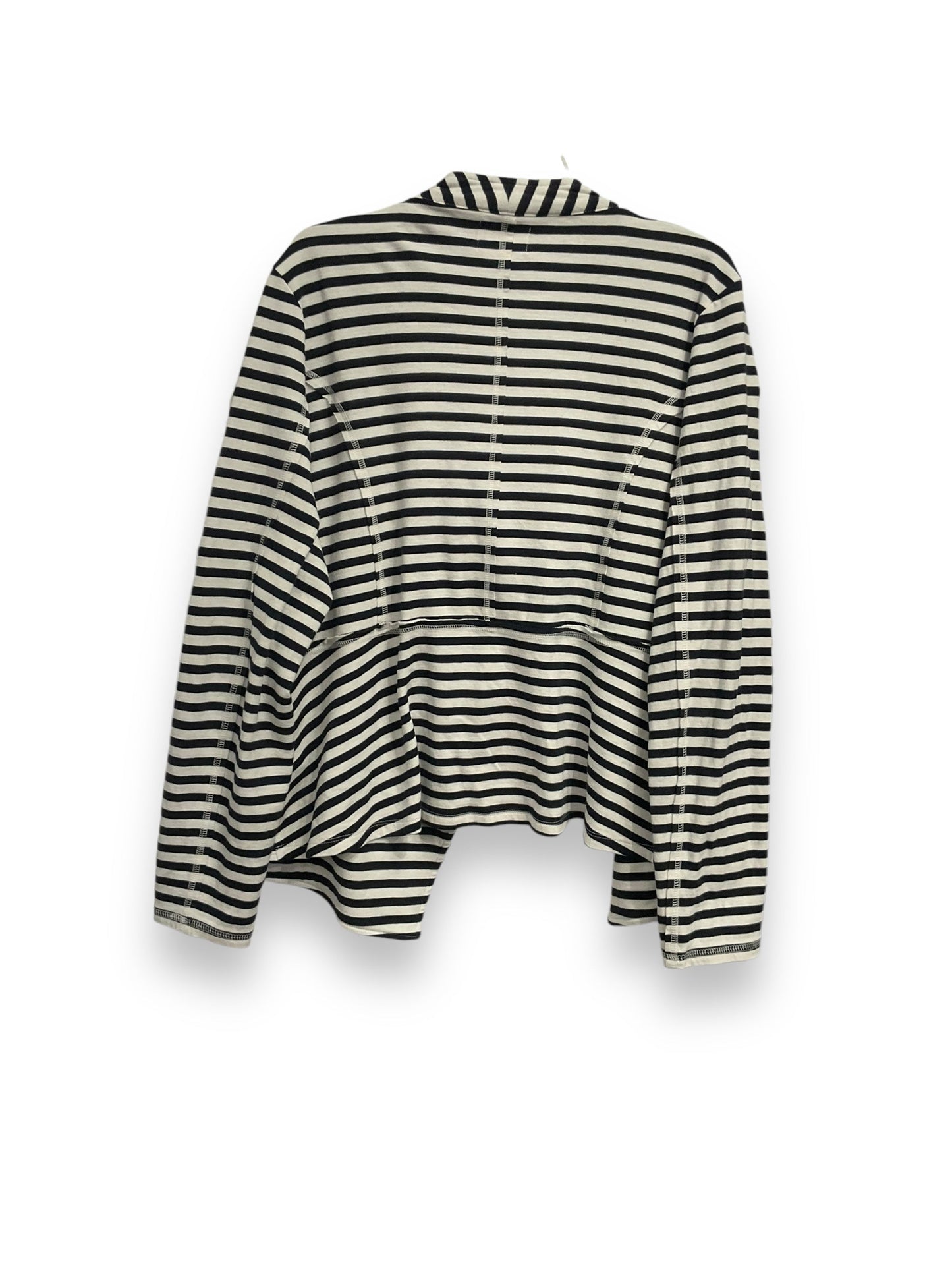 Cardigan By Cassini In Striped Pattern, Size: 1x