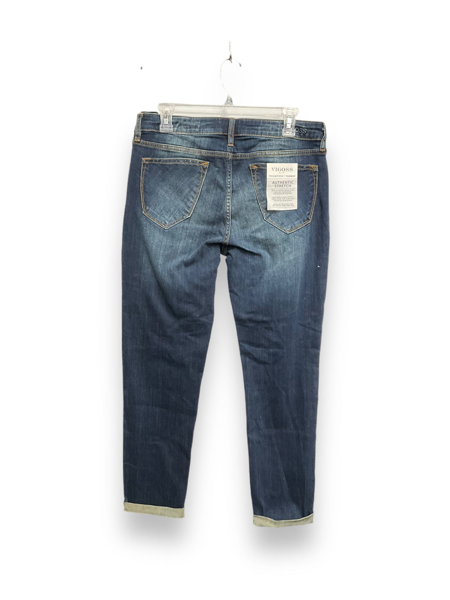 Jeans Skinny By Vigoss In Blue Denim, Size: 10