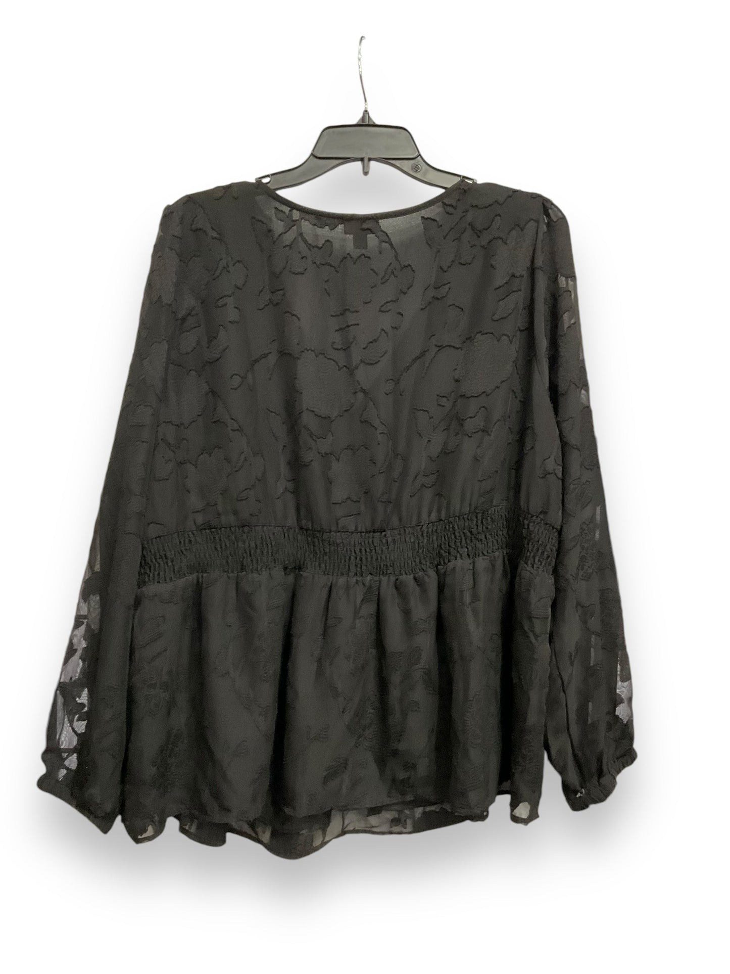 Top Long Sleeve By Torrid In Black, Size: 2x