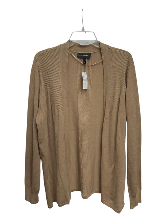 Cardigan By Lane Bryant In Tan, Size: 2x