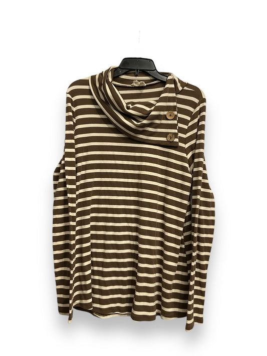 Top Long Sleeve Basic By Cmc In Striped Pattern, Size: Xl